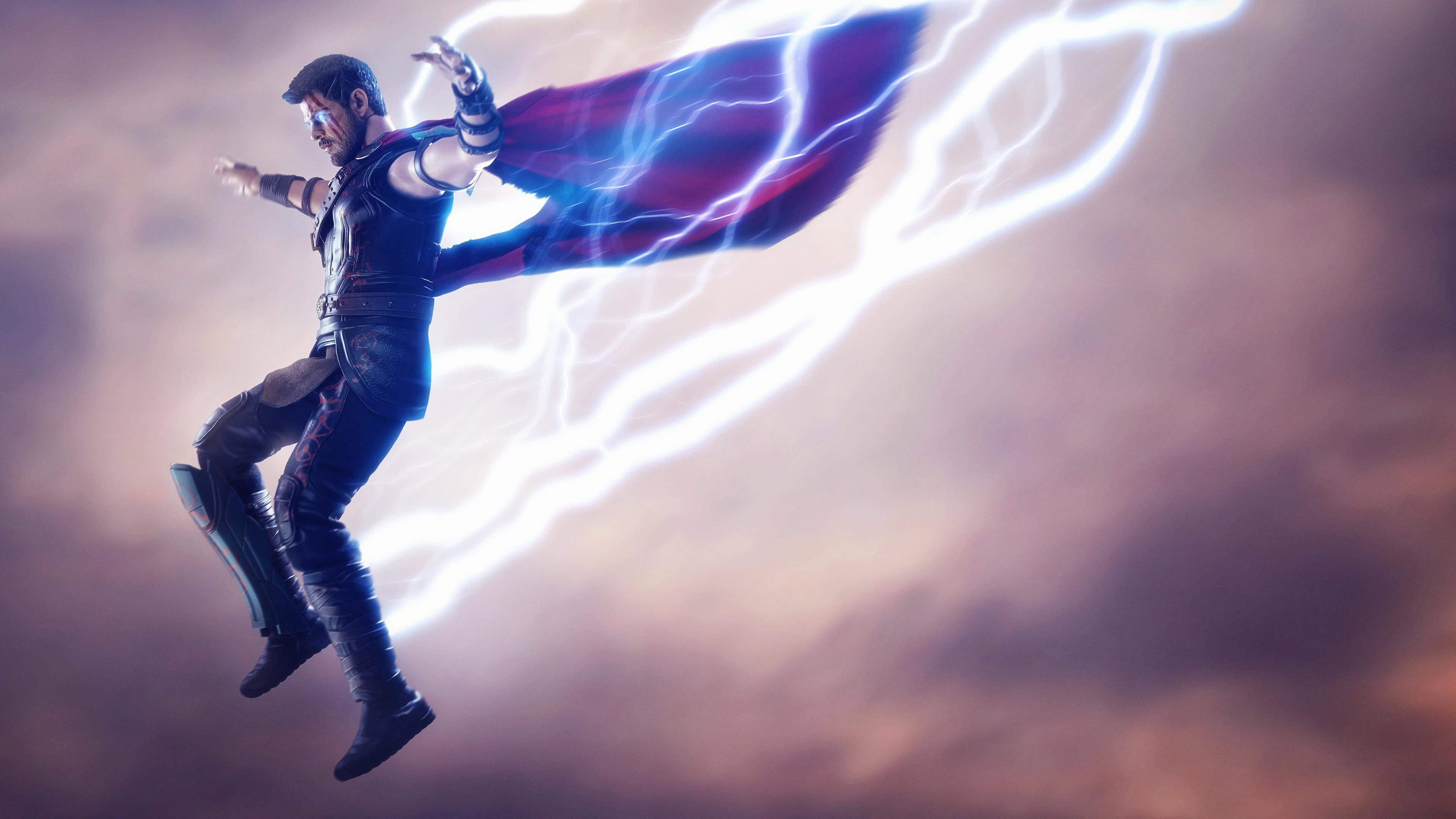 3840x2160 Thor Artwork UHD 4K Wallpaper, Desktop
