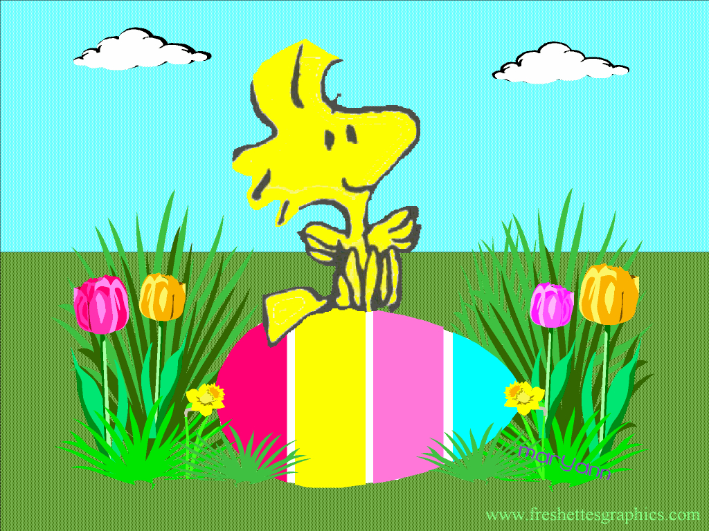 1030x770 Woodstock Peanuts Easter Wallpaper, Desktop