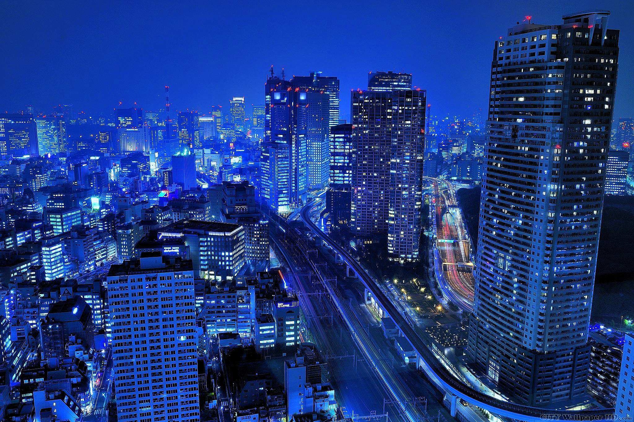 2050x1370 Beautiful night in Japan wallpaper. Download mobile background of cities. Japan, night, lights, Desktop