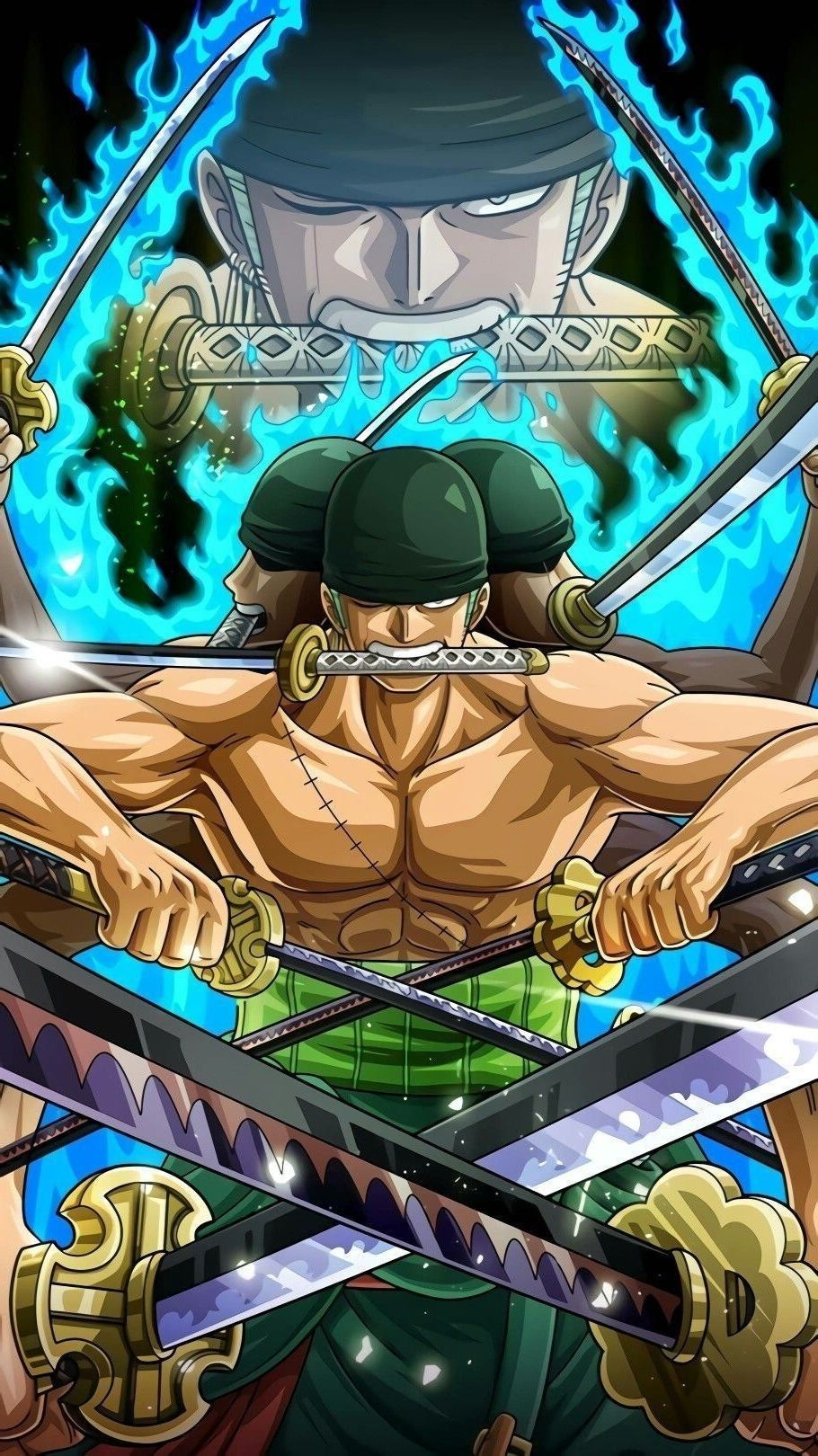 910x1620 Zoro Wallpaper, Phone