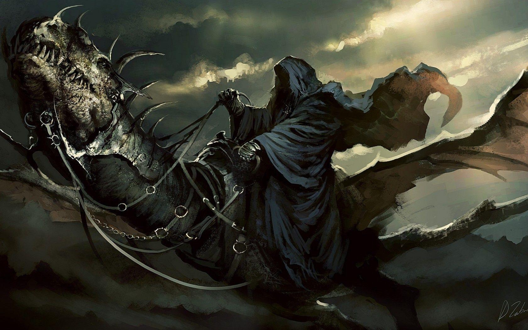 1680x1050 Angel of Death Riding Dragon. Photo and Desktop Wallpaper, Desktop