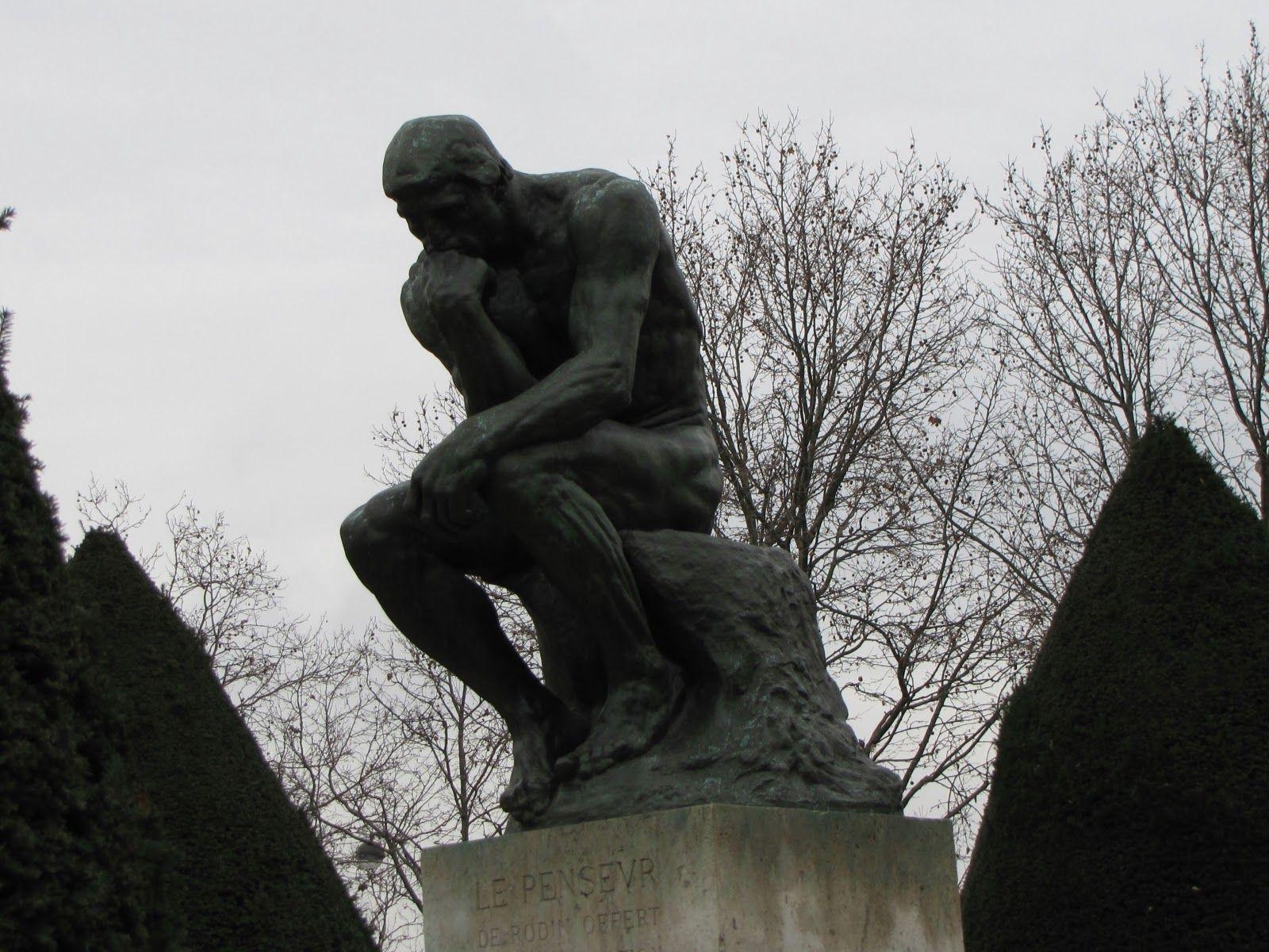 1600x1200 Famous Sculpture The Thinker, Desktop