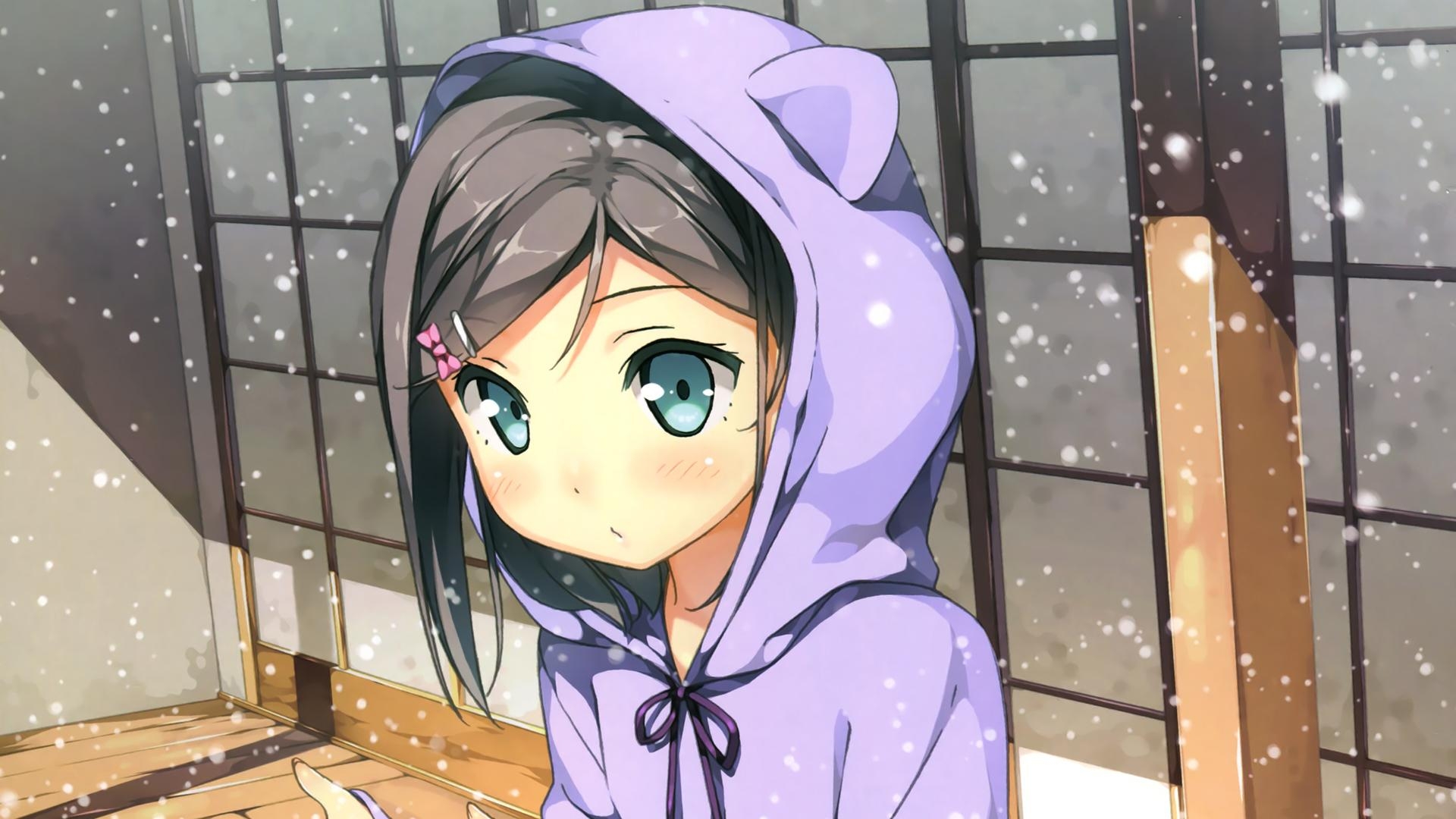 1920x1080 Anime Girl In Hoodie HD Wallpaperx1080, Desktop