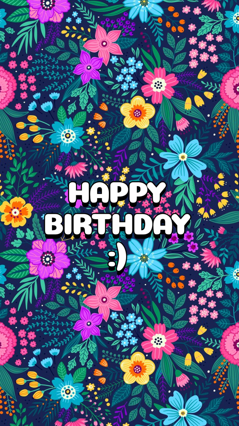 770x1370 Happy Birthday image to post on social media ⋆ The Aesthetic Shop, Phone