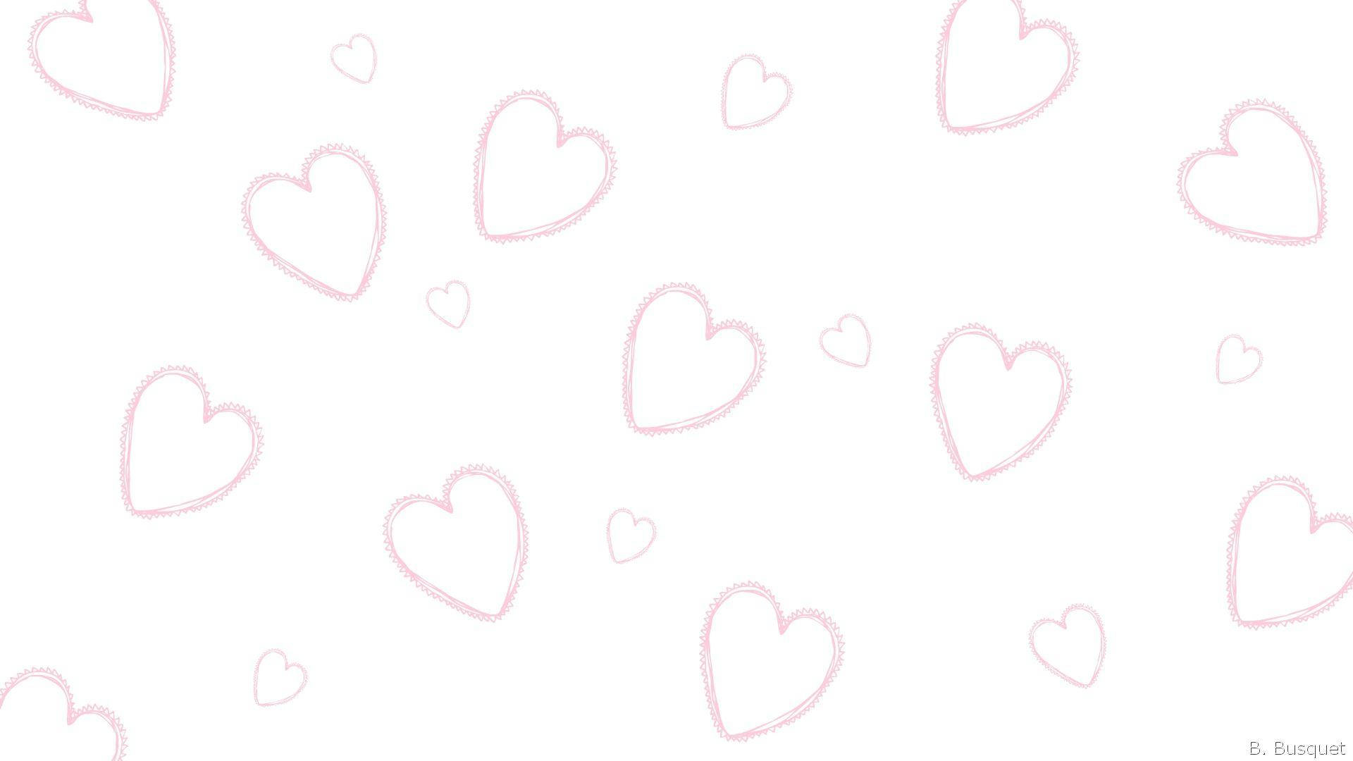 1920x1080 Download Pink White Heart Wallpaper, Desktop