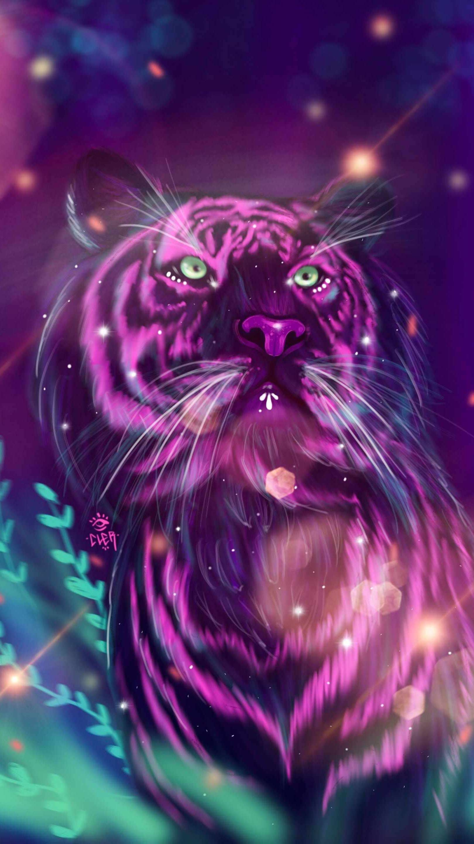 1620x2880 Magic Tiger iPhone Wallpaper, Phone