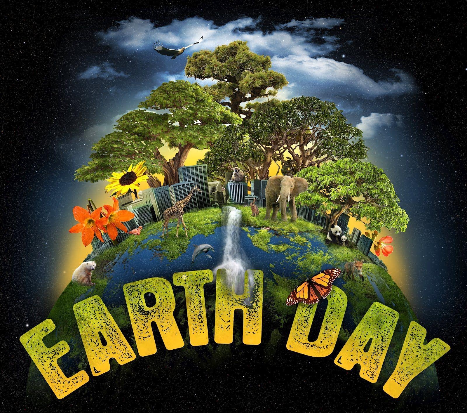 1600x1420 Happy Earth Day HD Graphic Animated Background Wallpaper, Desktop