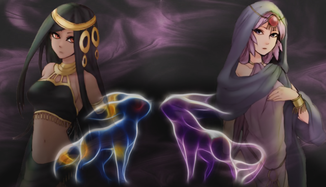 1340x770 Umbreon and Espeon 1336 X 768, Desktop