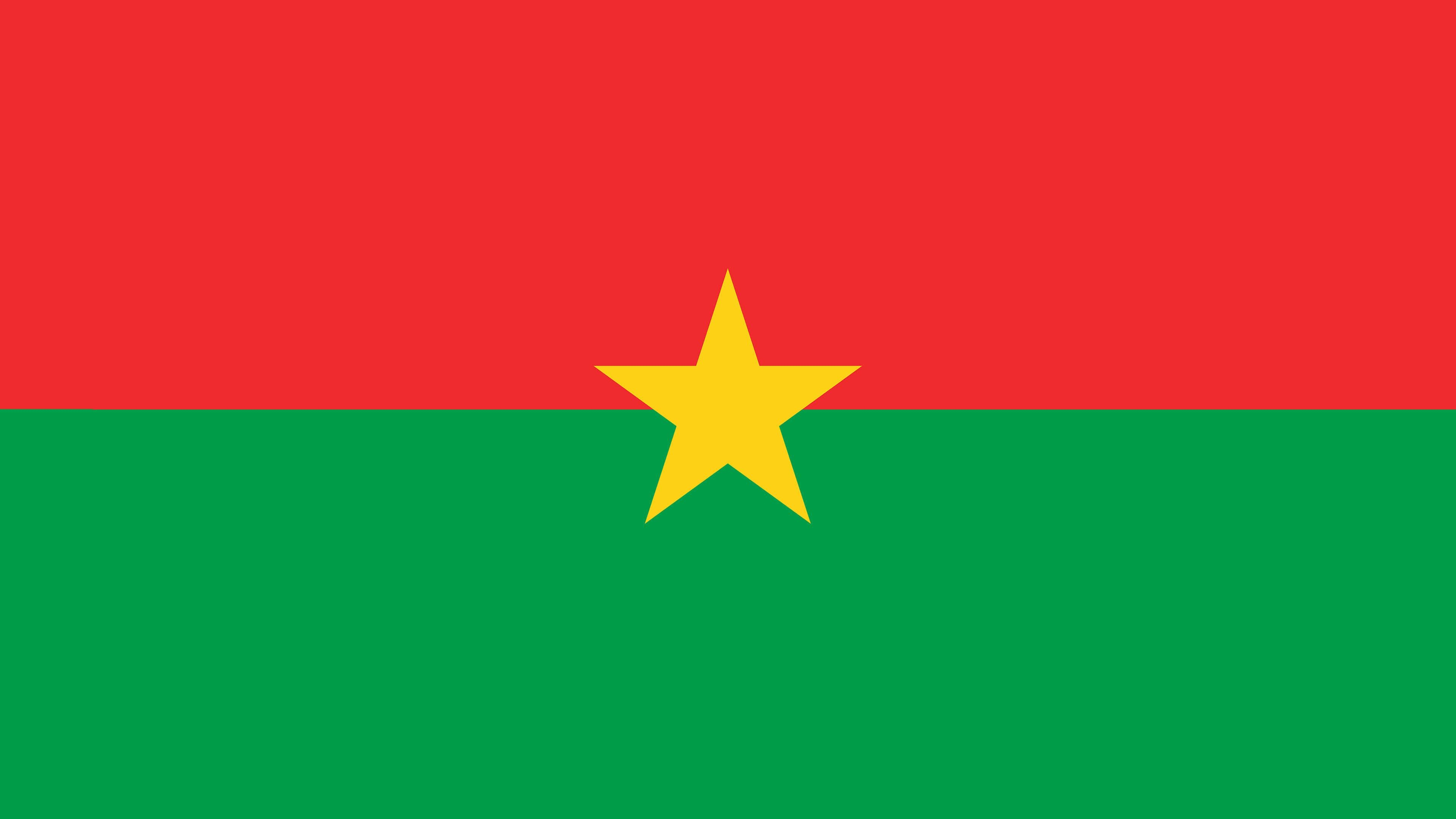 3840x2160 Burkina Faso Flag UHD 4K Wallpaper, Desktop