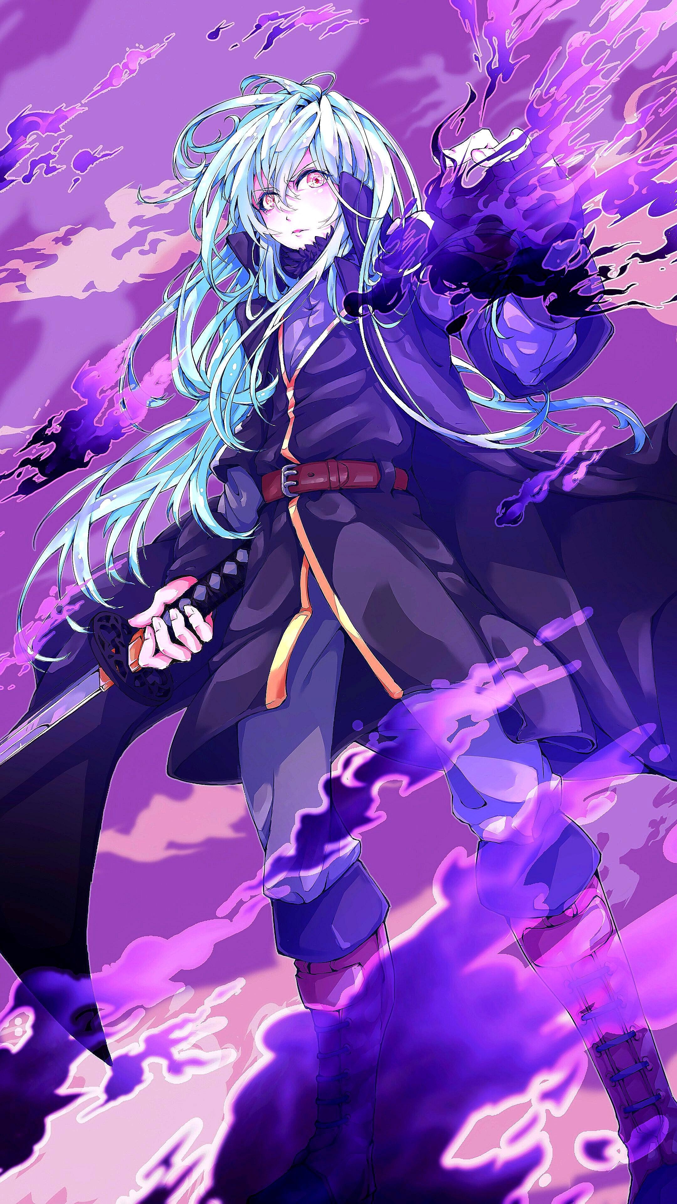 2160x3840 Rimuru wallpaper !MOBILE! !NOT MINE! I just edited the picture, Phone