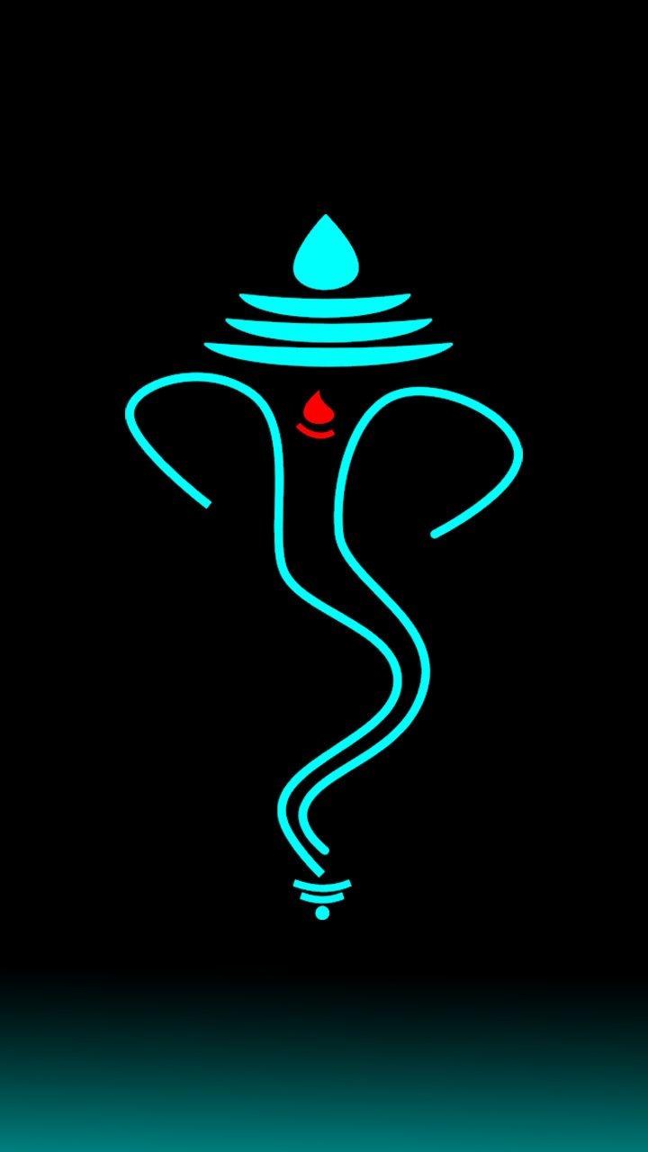 720x1280 Ganpati logo Mobile wallpaper. Ganesh wallpaper, Lord, Phone