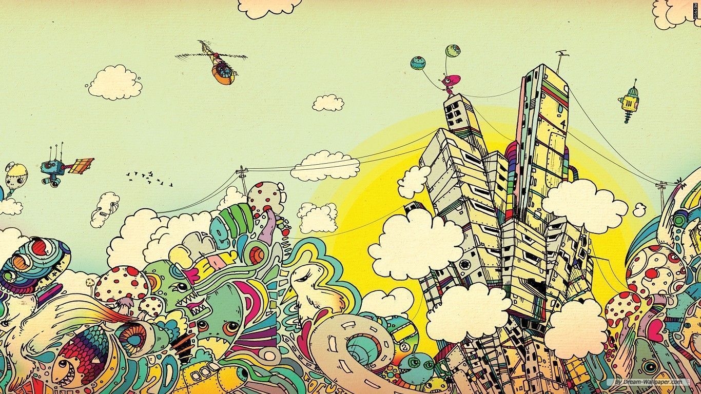 1370x770 Pop Art Laptop Wallpaper, Desktop
