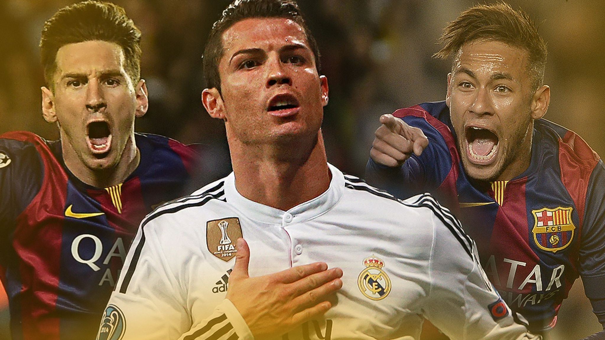 2050x1160 Ronaldo, Messi and Neymar to contest 2015 Ballon d'Or, Desktop