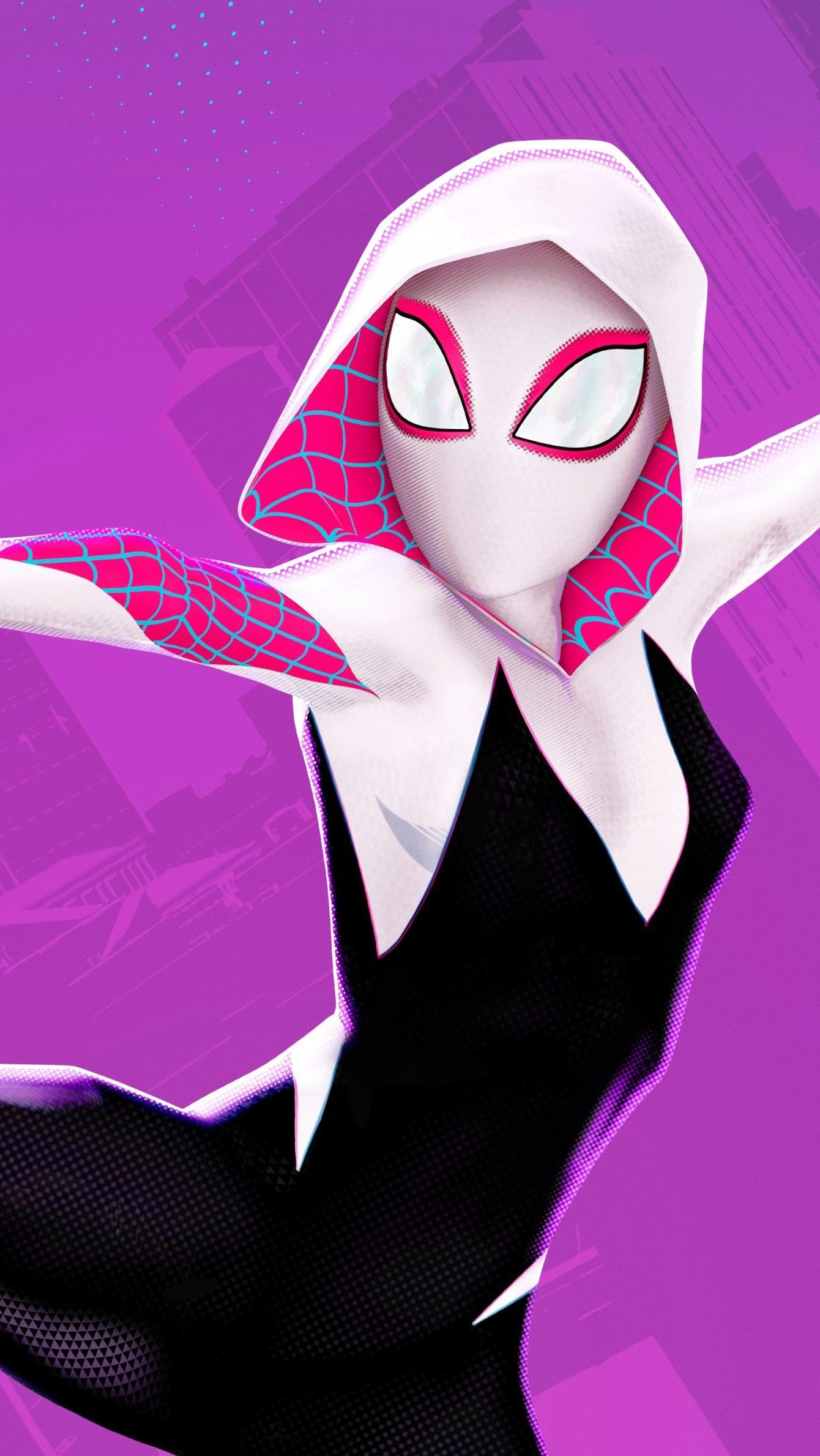 1340x2380 Spider Gwen Stacy In Spider Man: Into The Spider Verse Wallpaper, Phone