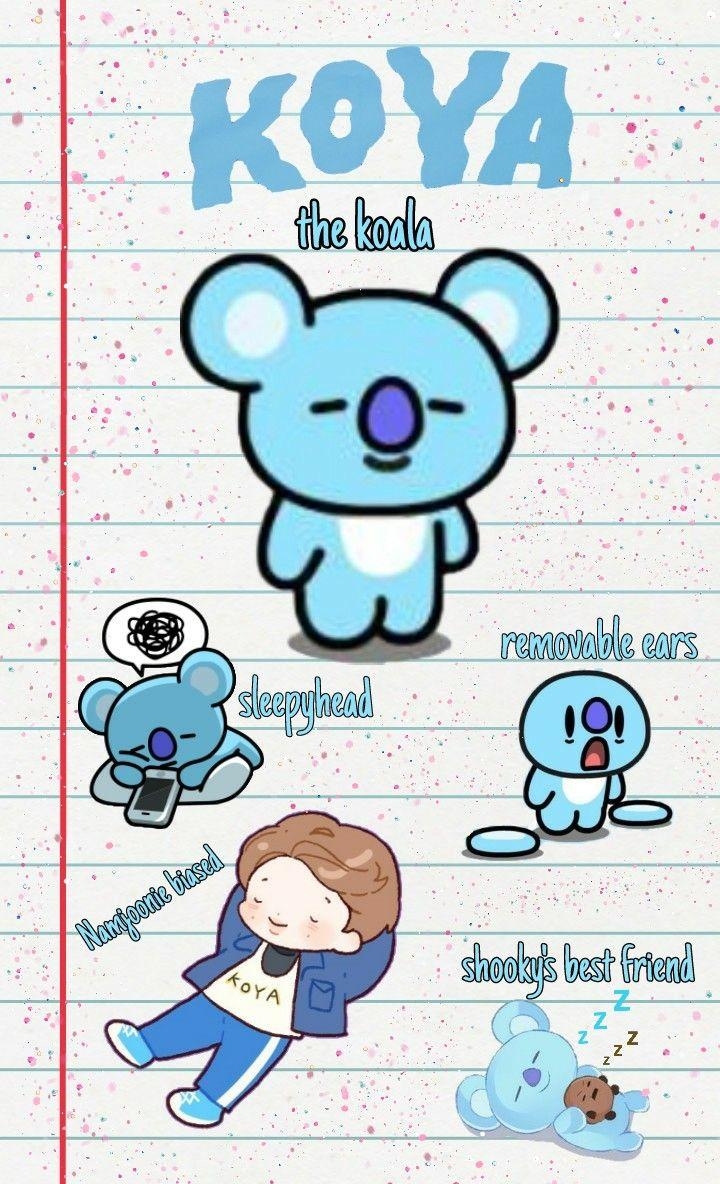 720x1190 freetoedit koya bt21 wallpaper namjoon bts bangtanseon, Phone