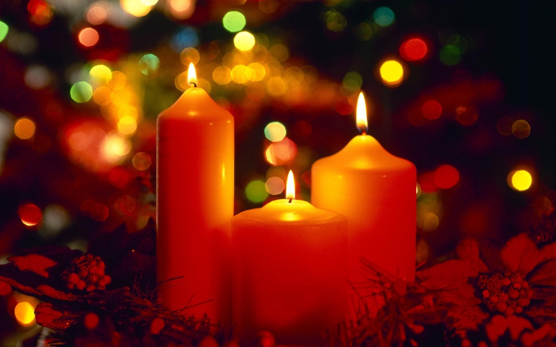 1920x1200 Free Christmas Candles Wallpaper, Desktop