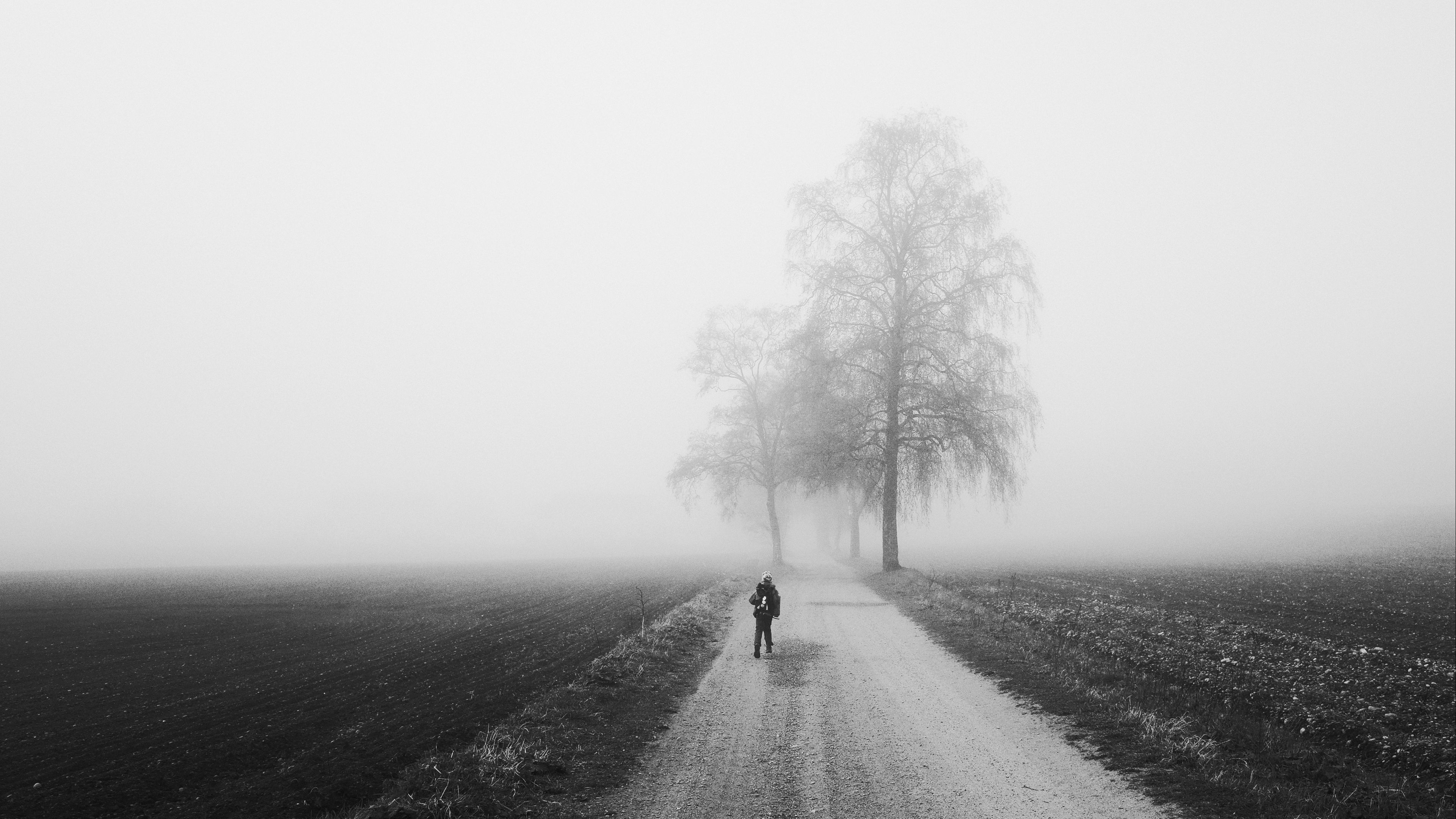 3840x2160 Alone Boy In Winter Alone 4k Wallpaper Desktop Background Alone Wallpaper In Laptop HD Wallpaper, Desktop