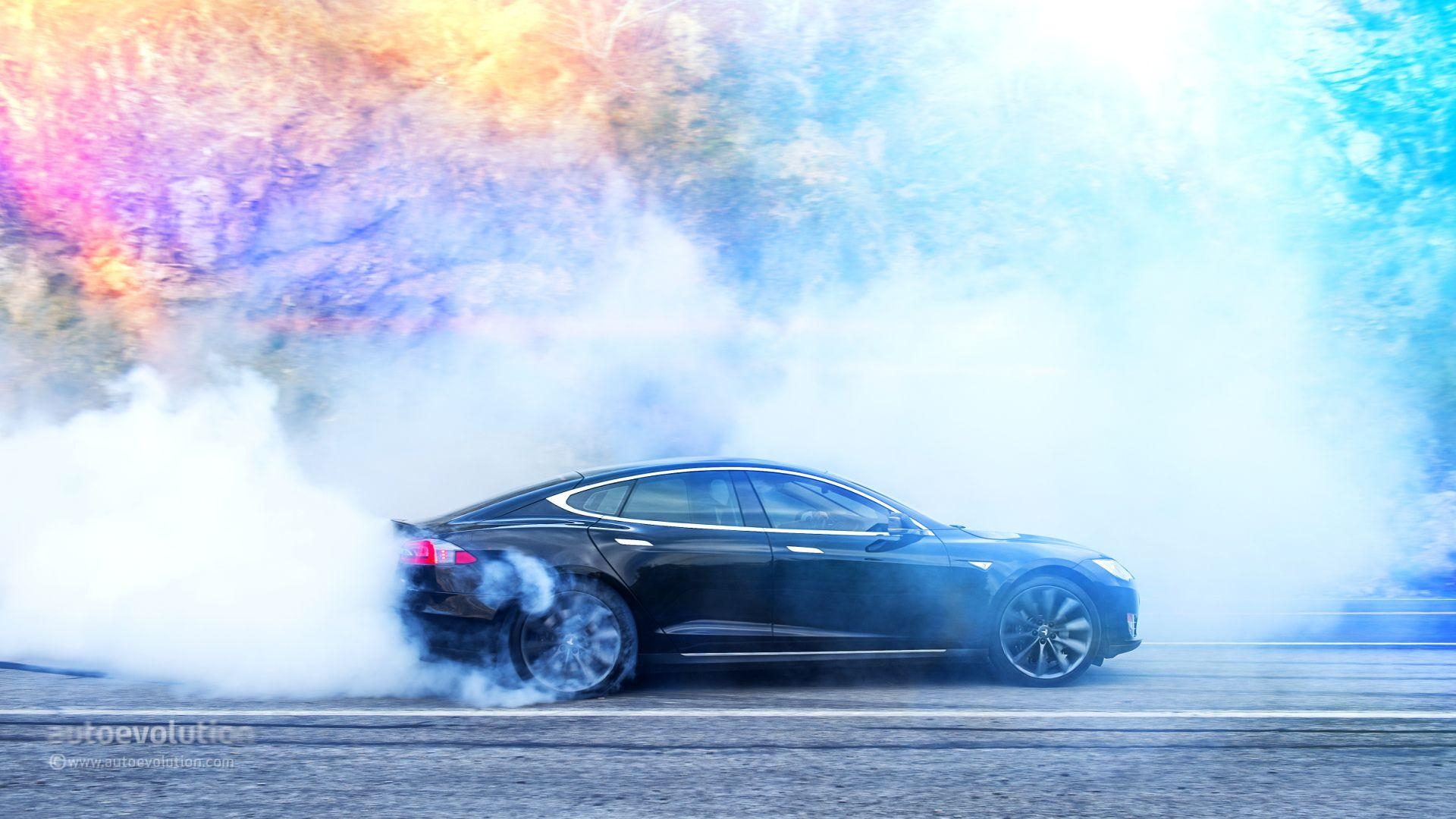 1920x1080 Tesla S Drift wallpaper HD 2016 in Tesla, Desktop