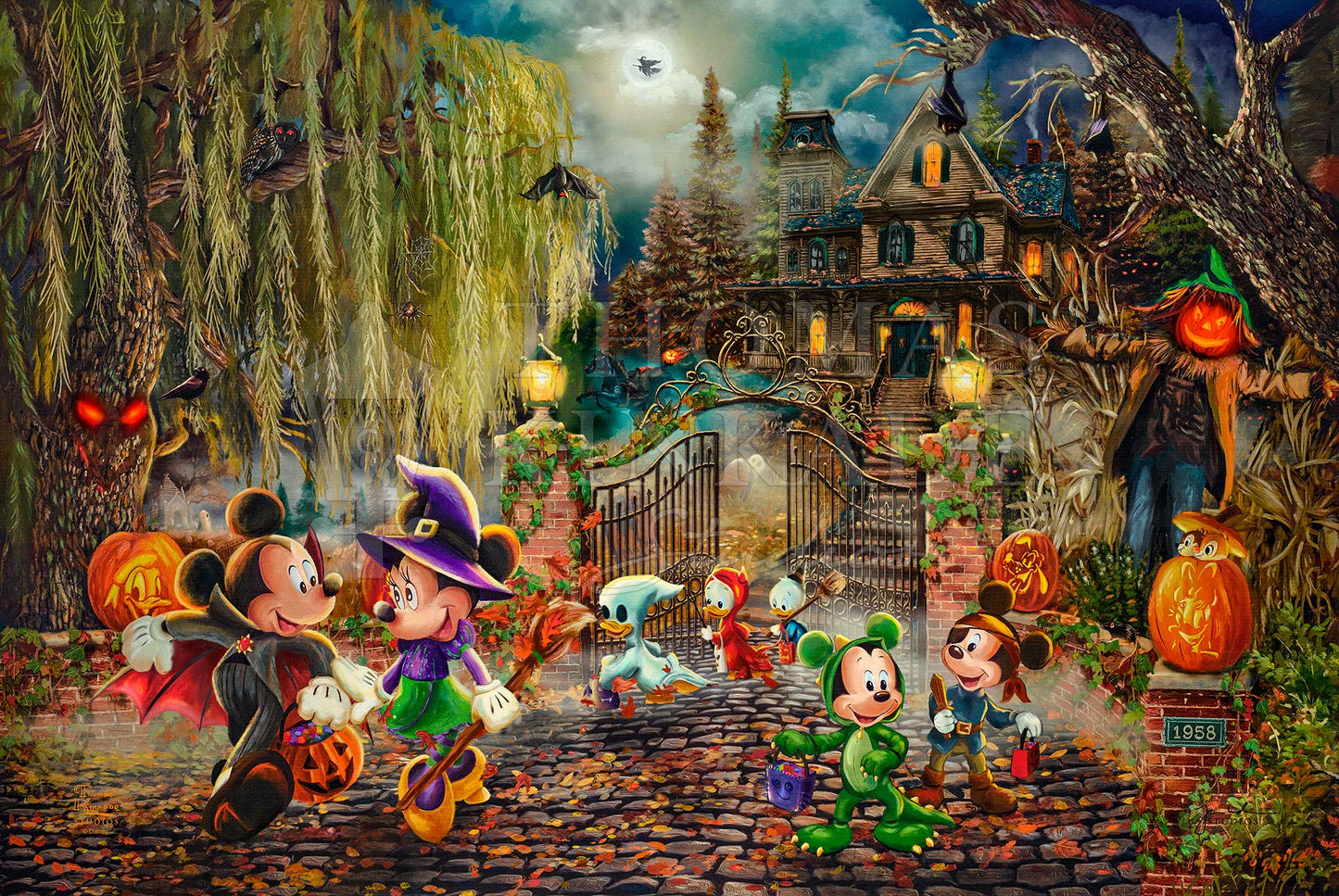 1450x970 Disney Mickey and Minnie Halloween Fun Edition Art, Desktop