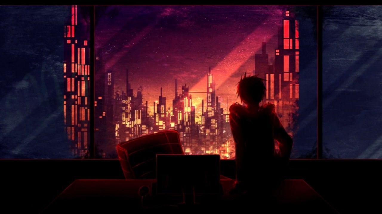 1280x720 Anime Lo Fi Desktop Wallpaper, Desktop