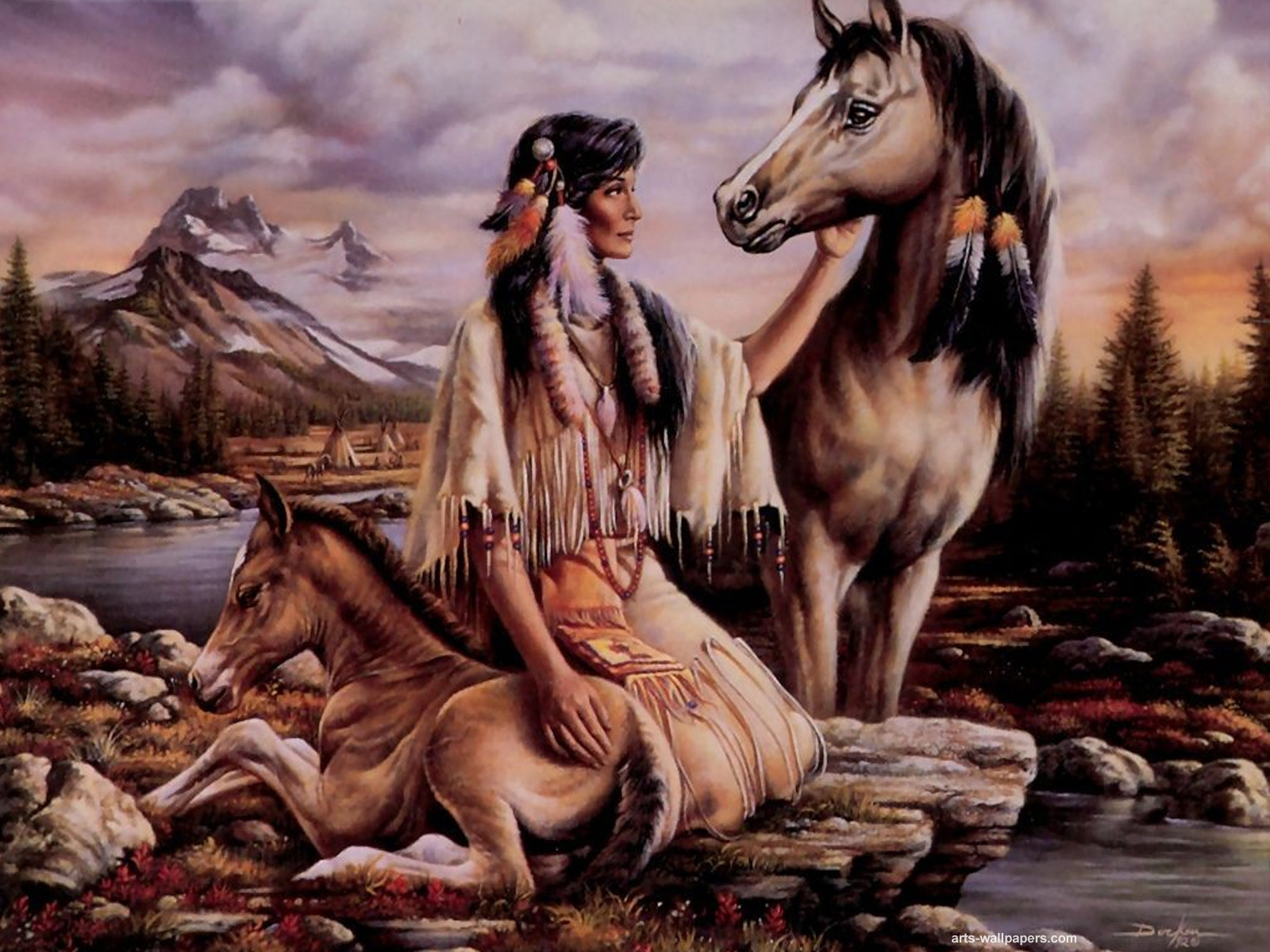 1600x1200 Native American Art Wallpaper, Desktop