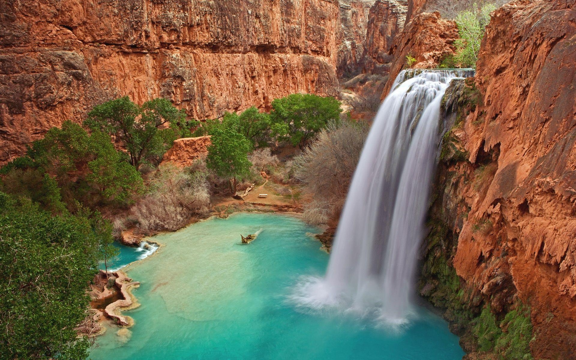 1920x1200 Havasu Falls Grand Canyon National Park Travel Wallpaper, Desktop