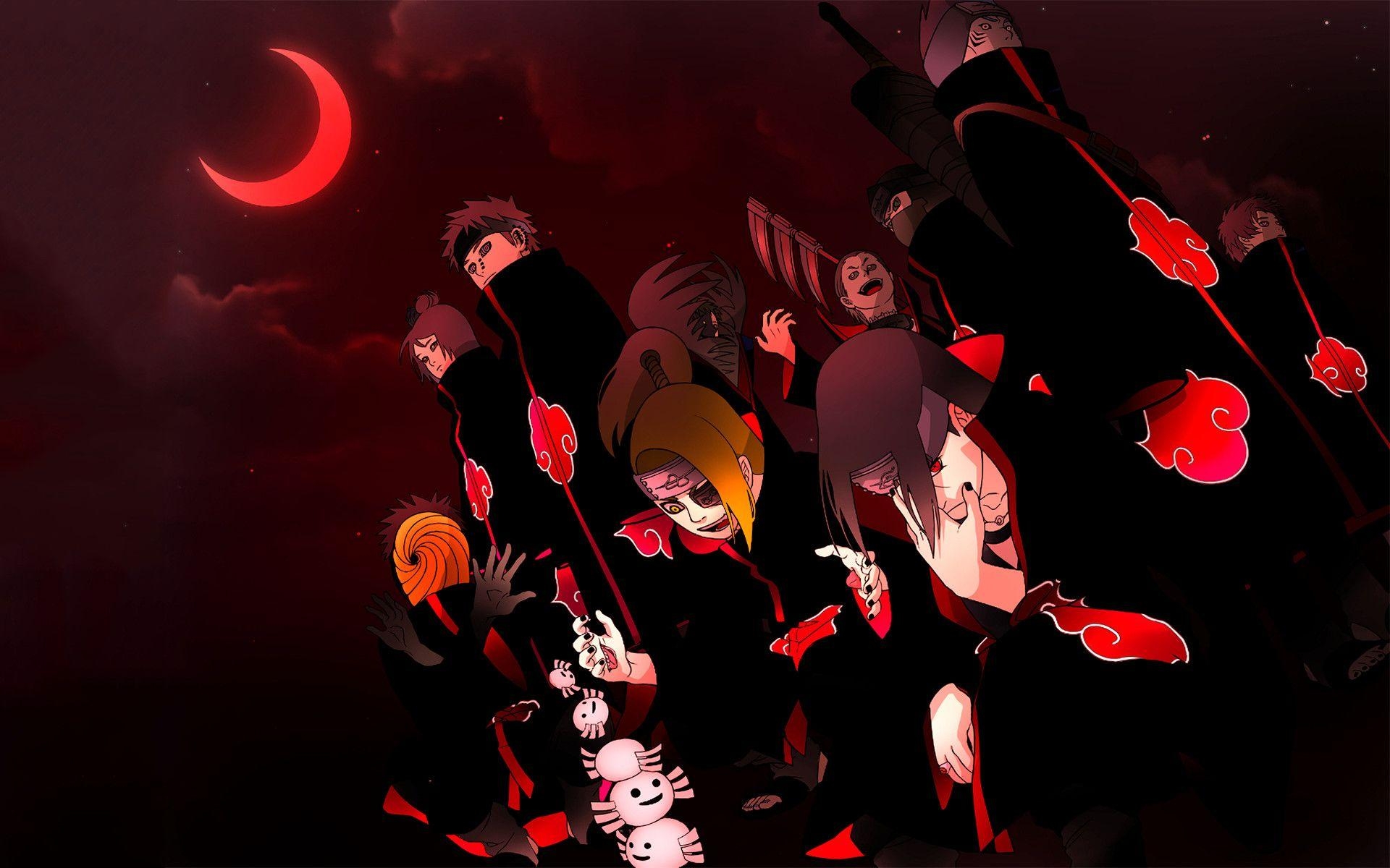 1920x1200 Naruto Akatsuki Member Wallpaper Silhouettefunnycreativewallpaper.blogspot.com, Desktop