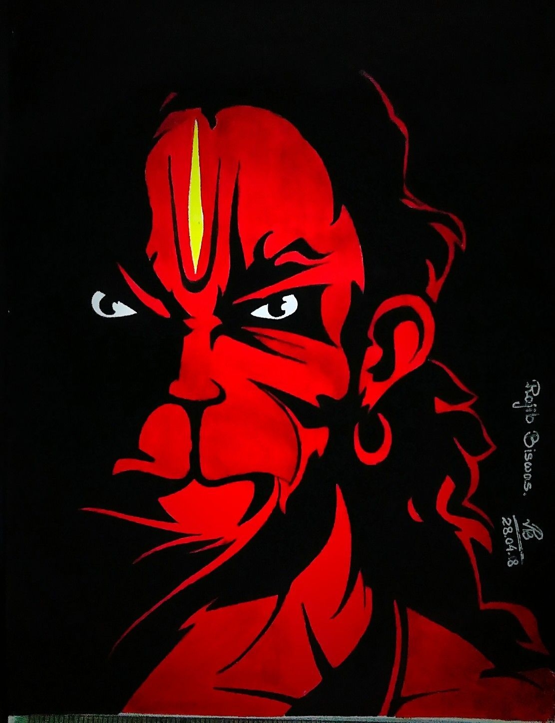 1120x1450 Angry Hanuman Wallpaper Free Angry Hanuman Background, Phone