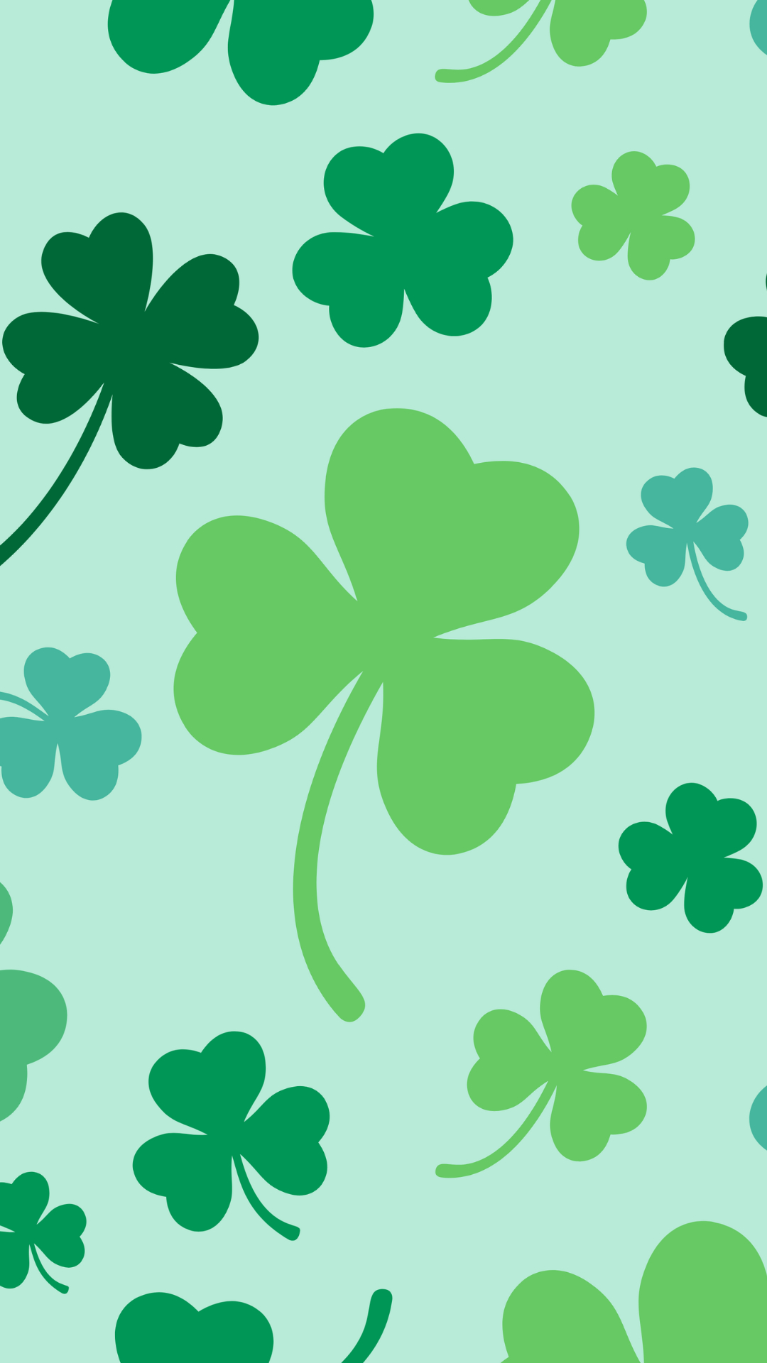 1080x1920 St. Patrick's Day Shamrock Wallpaper, Phone