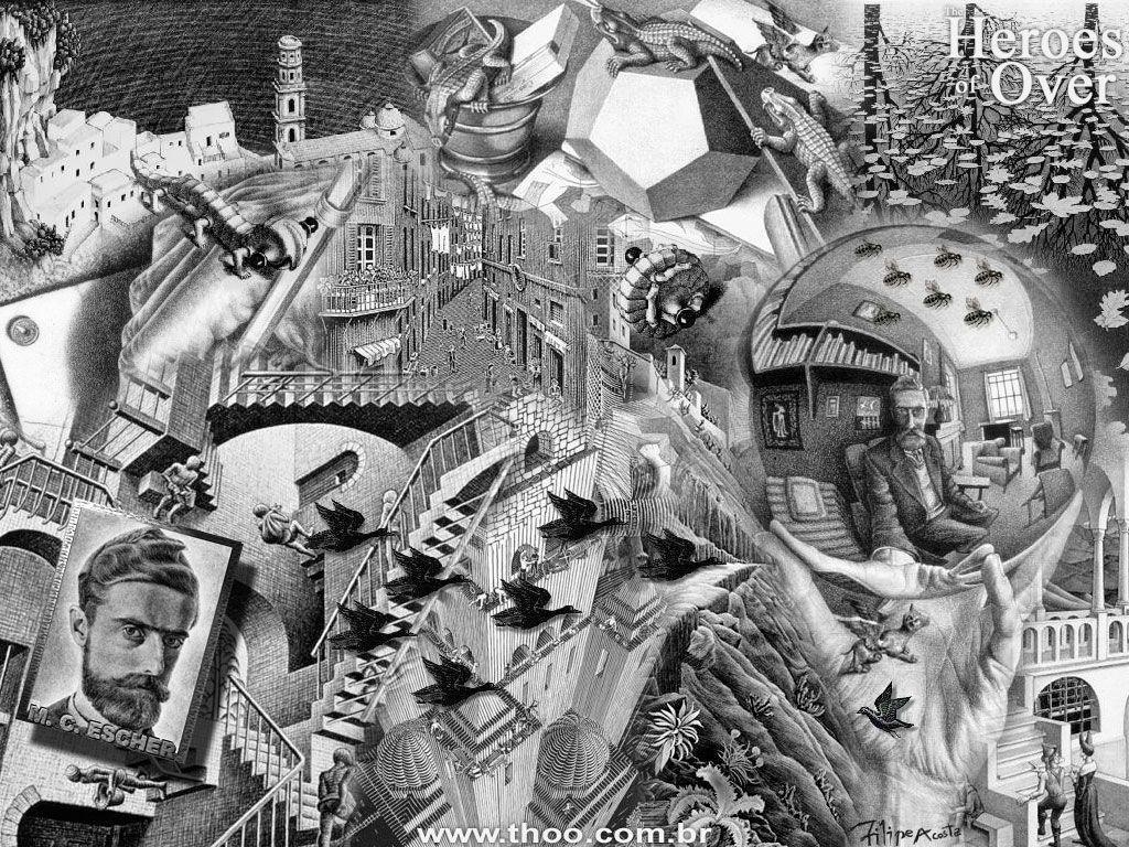 1030x770 Infinity. C. Escher 25365 Art Wallpaper, Desktop