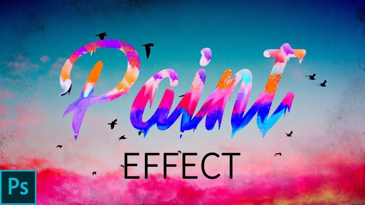 1280x720 Paint Text Effect How To Create Dripping Paint Text Effect In Adobe Photohop CC, Desktop