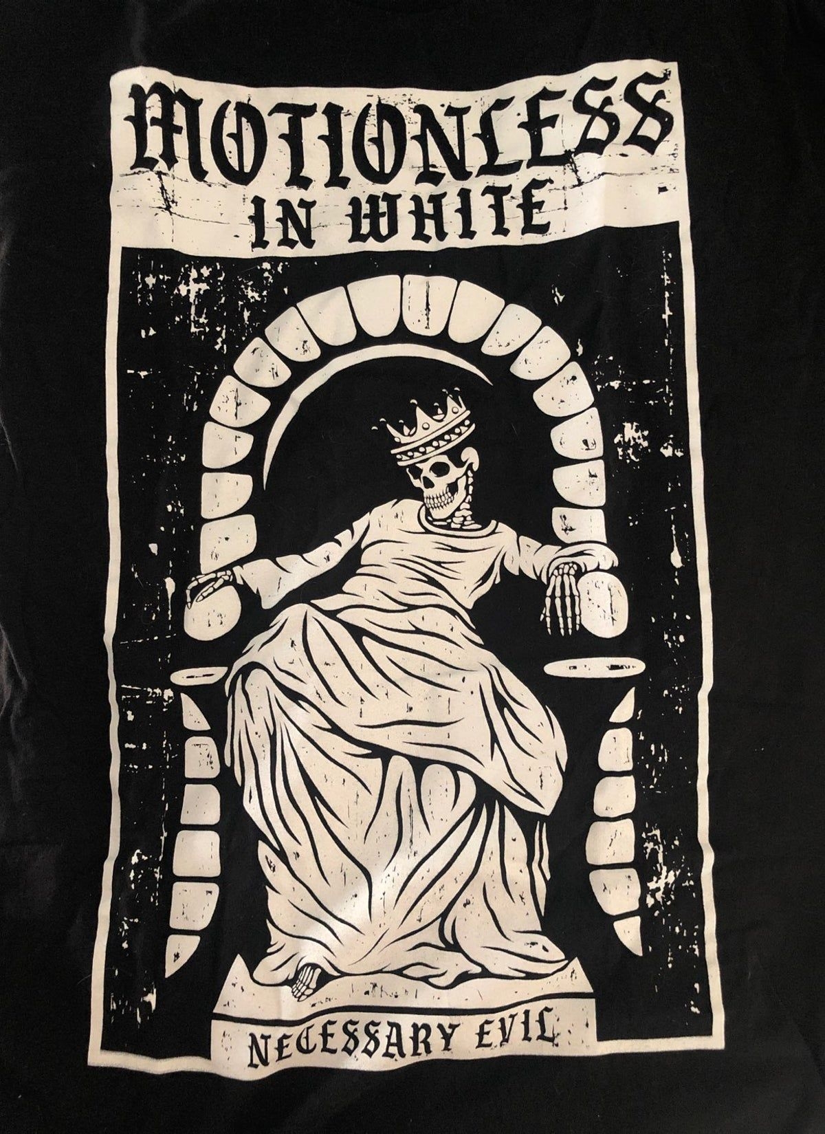 1200x1650 motionless in white Necessary Evil Shirt. Motionless in white, Goth wallpaper, Goth aesthetic wallpaper, Phone