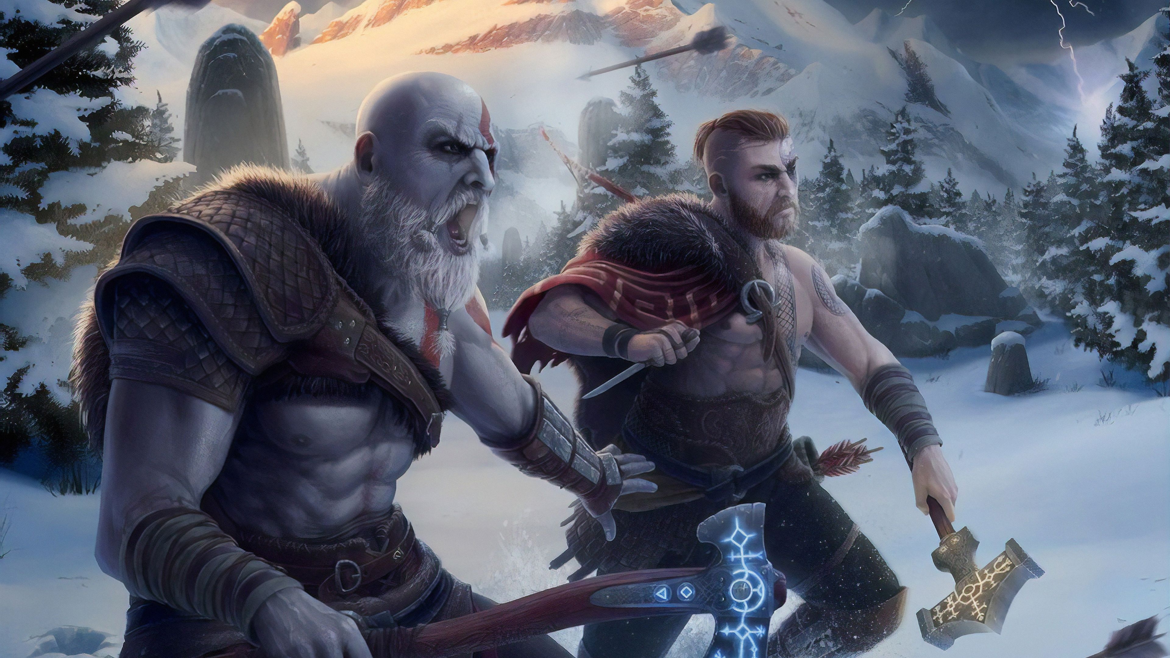 3840x2160 God of War Wallpaper, Desktop