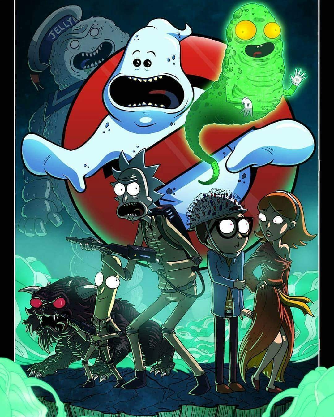 1080x1350 Rick And Morty Ghostbusters, Phone