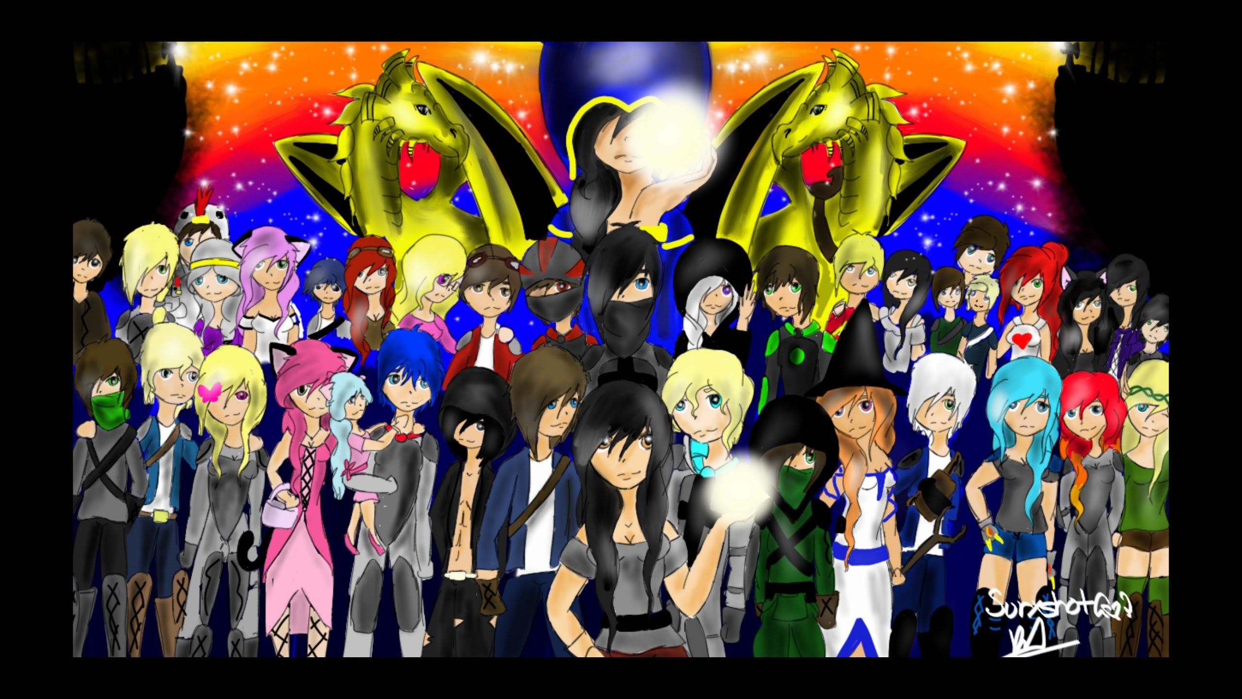 2560x1440 Aphmau Characters Wallpaper, Desktop