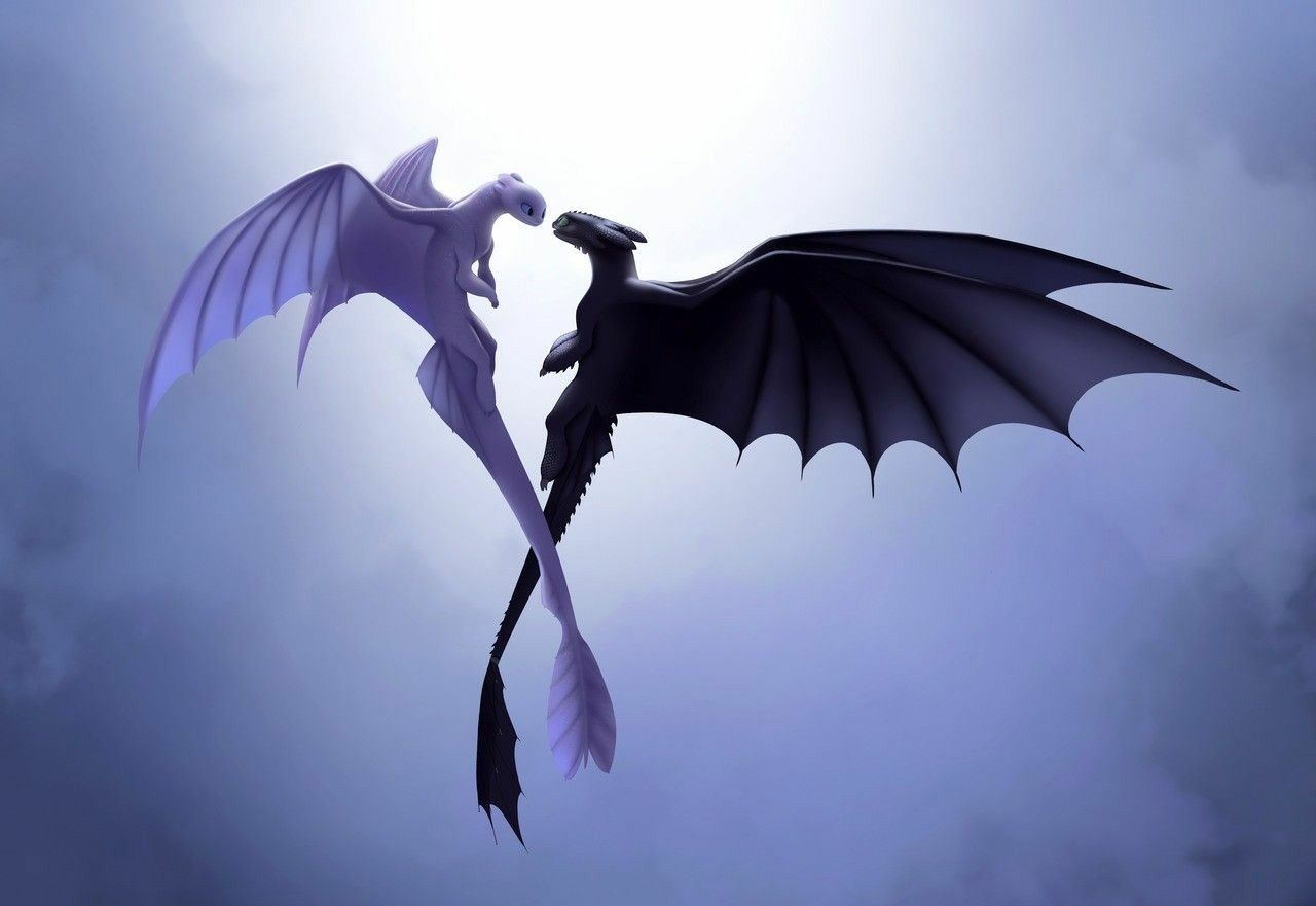 1280x890 Toothless and Light Fury Wallpaper Free Toothless and Light Fury Background, Desktop