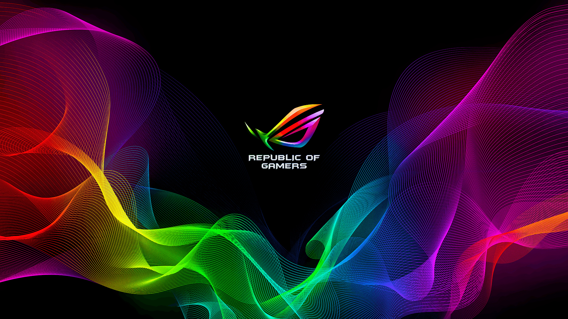 1920x1080 RGB ROG wallpaper based on the one from Razer. Desktop wallpaper art, Computer wallpaper pattern, Live wallpaper for pc, Desktop