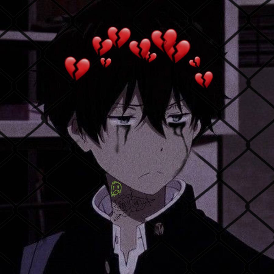 900x900 Download Anime Pfp Sad Boy Wallpaper, Phone