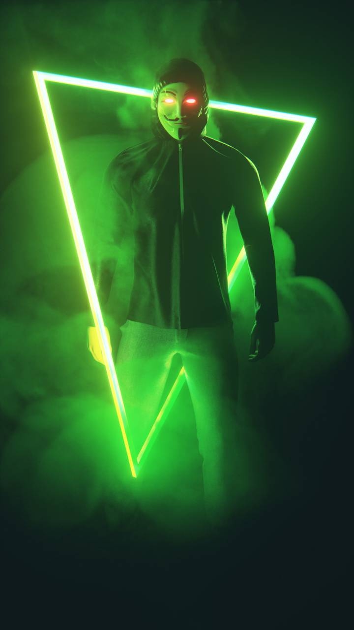 720x1280 Neon man wallpaper, Phone