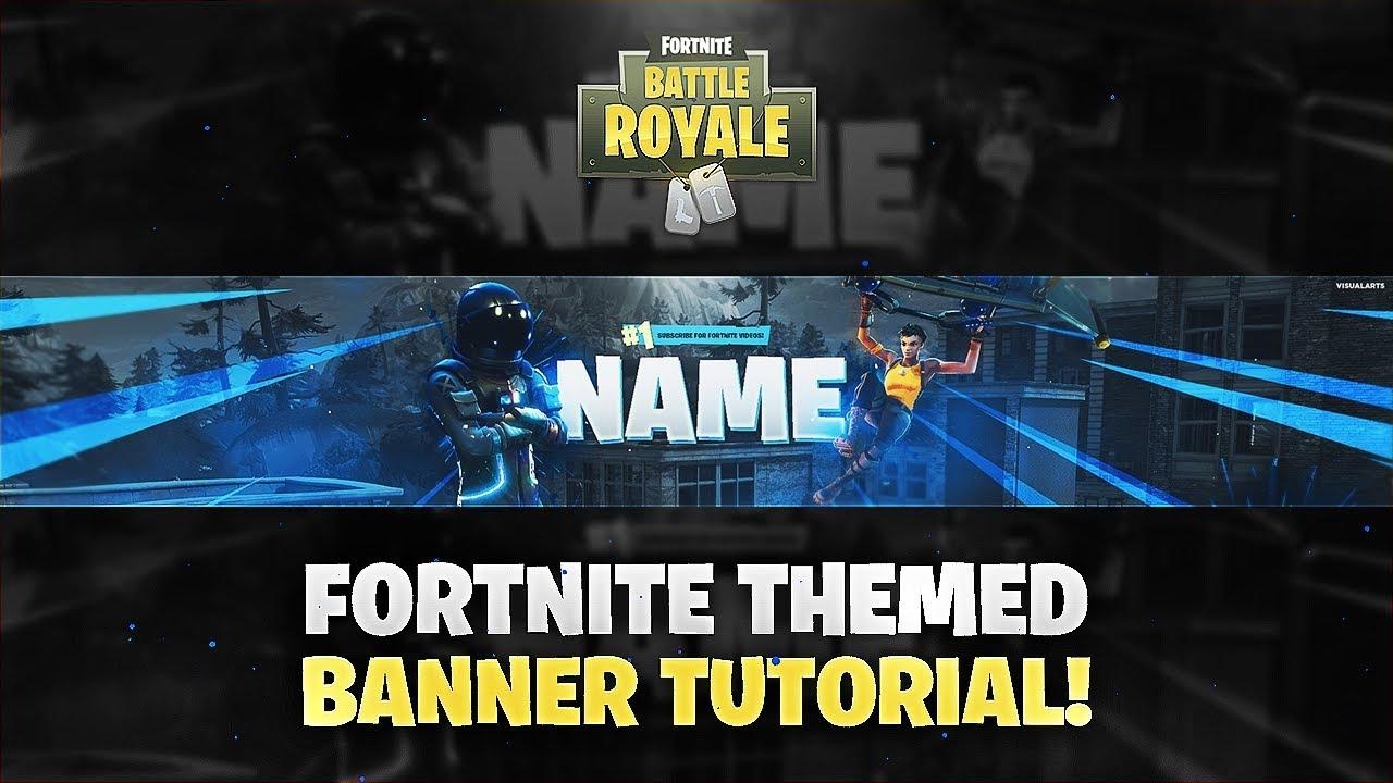 1280x720 Tutorial: How To Make A Fortnite Themed YouTube Banner Twitter Header! *EASY*, Desktop