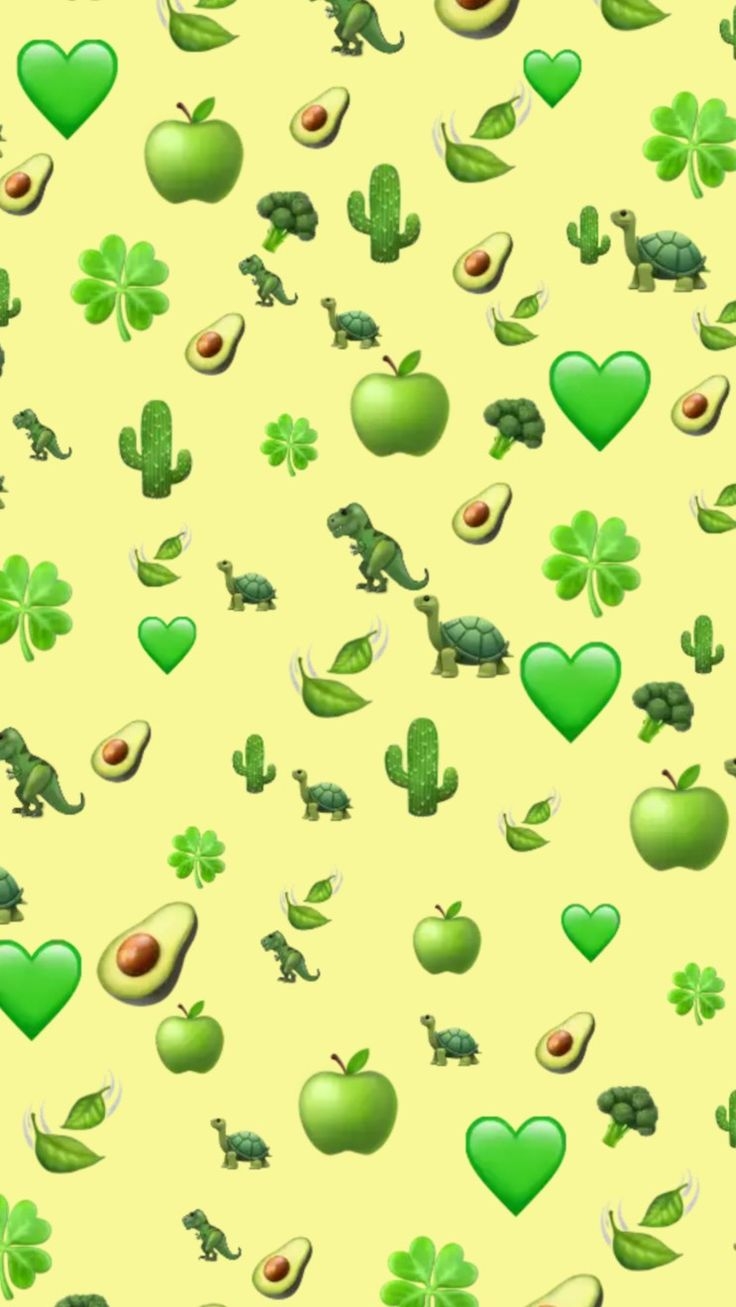 740x1310 Green emoji. Обои, Пейзажи, Картинки, Phone