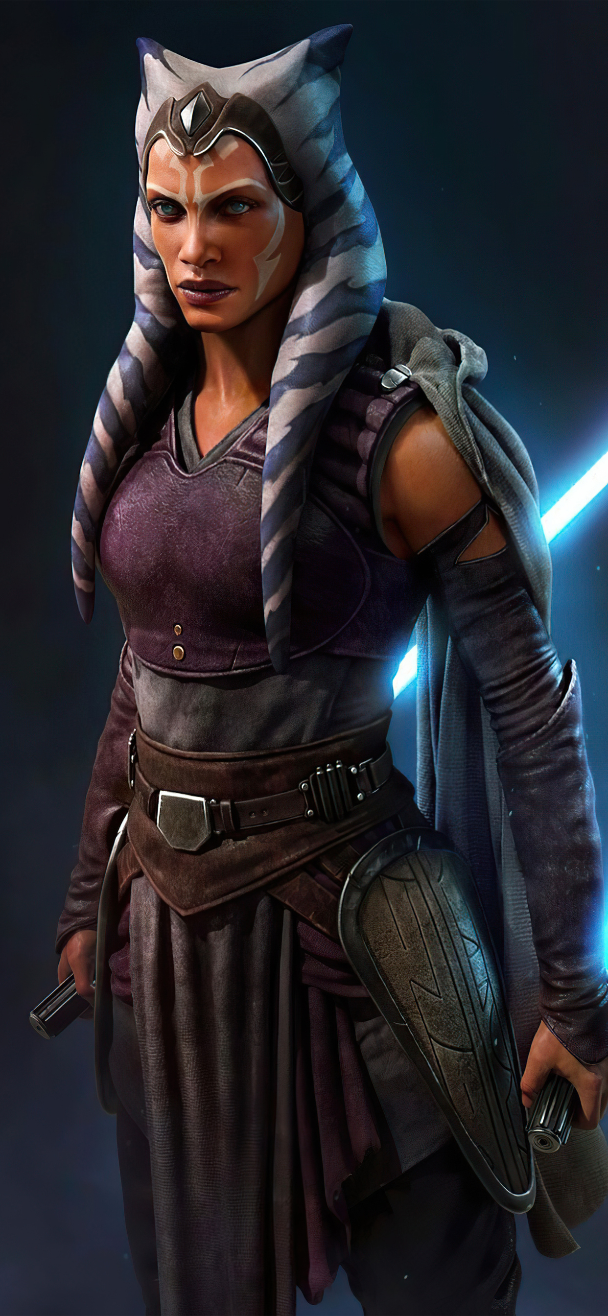 1250x2690 Ahsoka Tano Star Wars Character iPhone XS MAX HD 4k Wallpaper, Image, Background, Photo and Picture, Phone