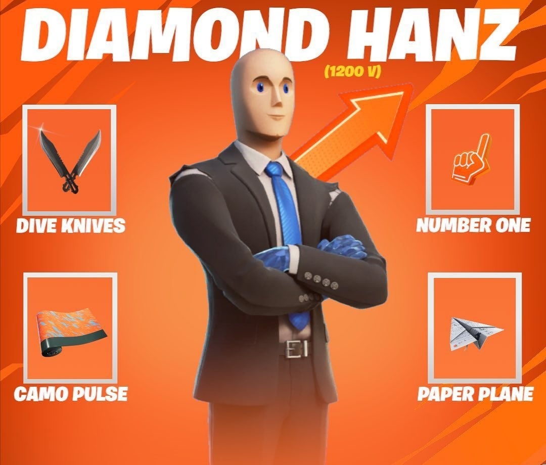 1080x920 Diamond Hanz Fortnite wallpaper, Desktop