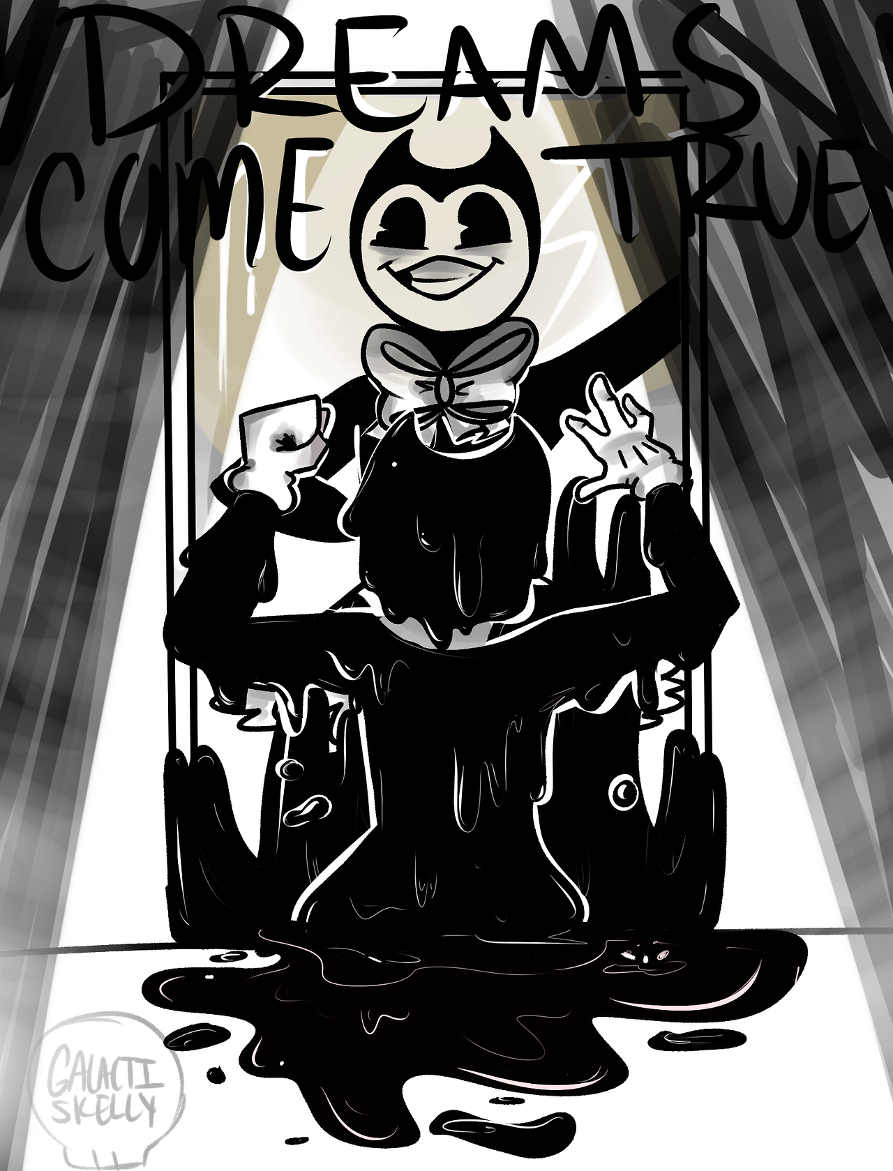 1280x1680 Batim Bendy And The Ink Machine Bendy The Demon Bendy The Dancing Demon Bendy My Art Artists On Tumblr Bendythe Demon.. Bendy And The Ink Machine, Ink Blot, Ink, Phone