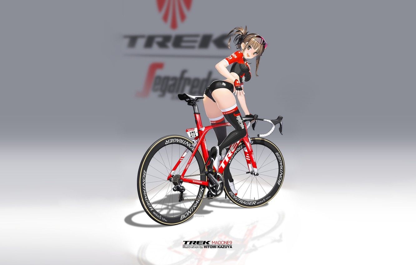 1340x850 Photo Wallpaper Girl, Bike, Art.teahub.io, Desktop