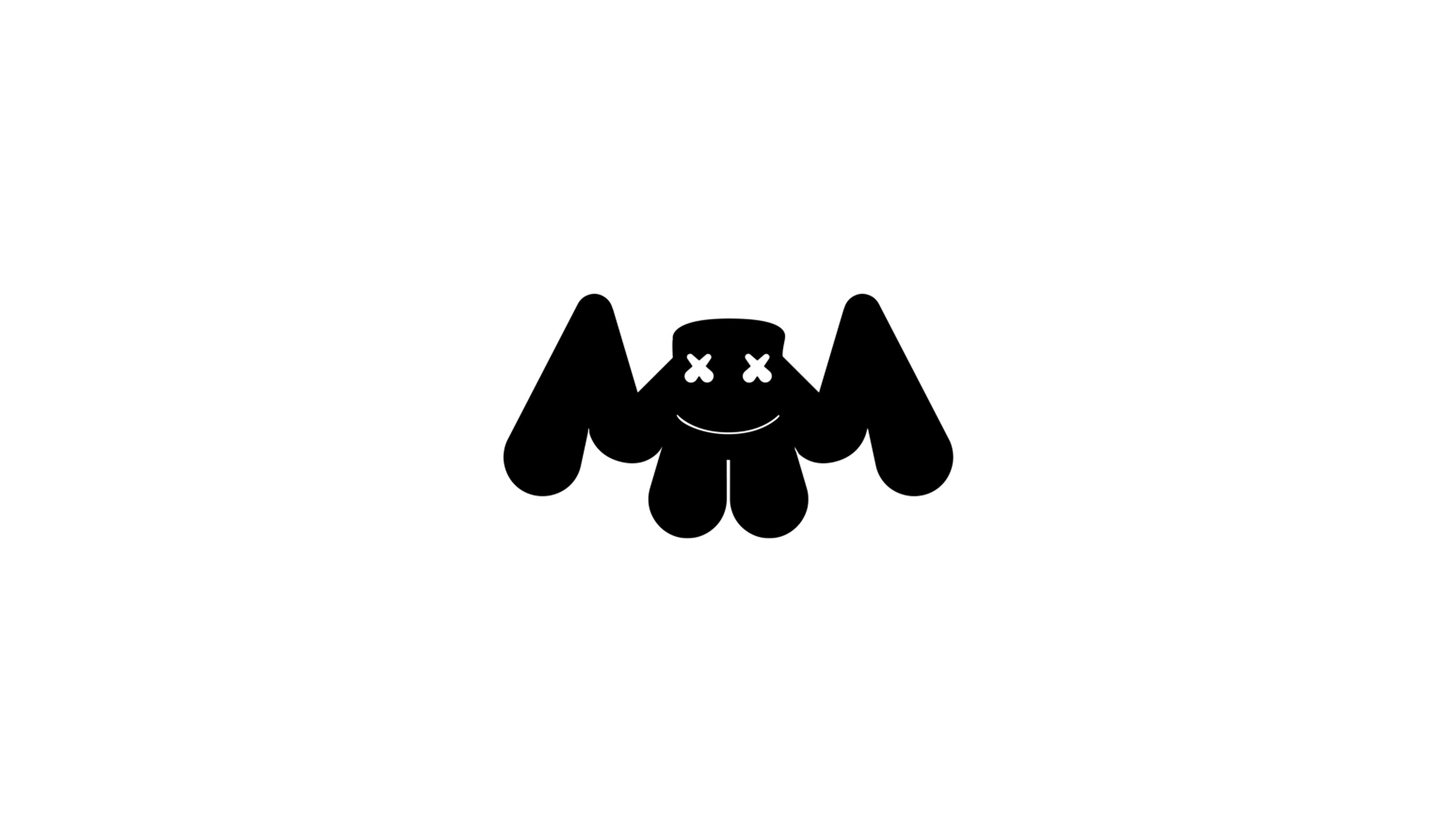 3840x2160 Marshmello Logo White. HD cute wallpaper, Desktop