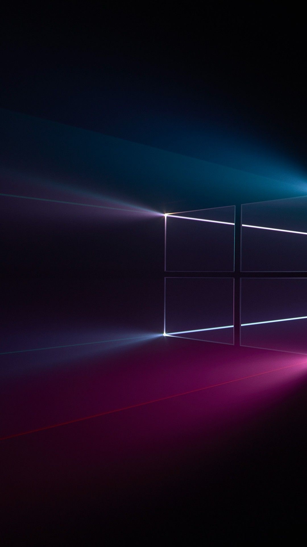 1080x1920 Wallpaper Windows Windows logo, Blue, Pink, Dark, HD, Phone