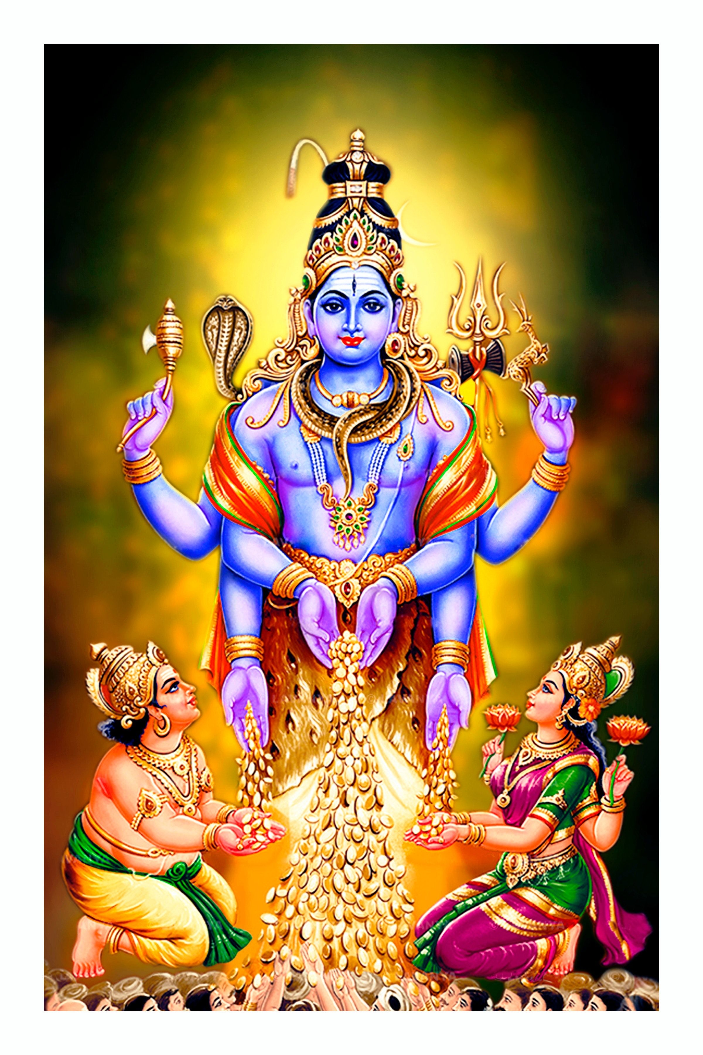 2400x3600 Free of shiv lakshmi kubera, Phone