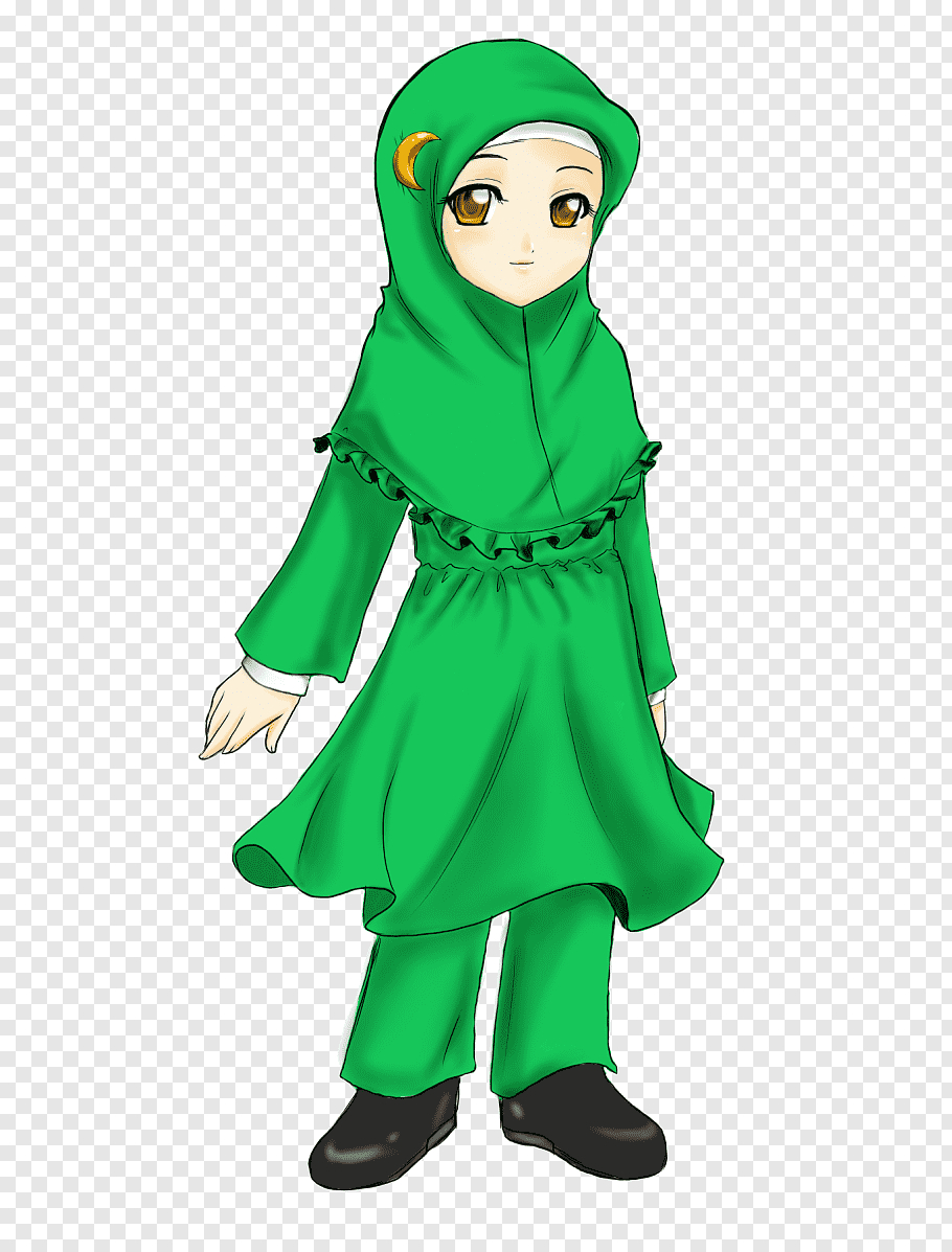 910x1200 Girl anime character, Muslim Hijab Islam Drawing, muslin free png, Phone