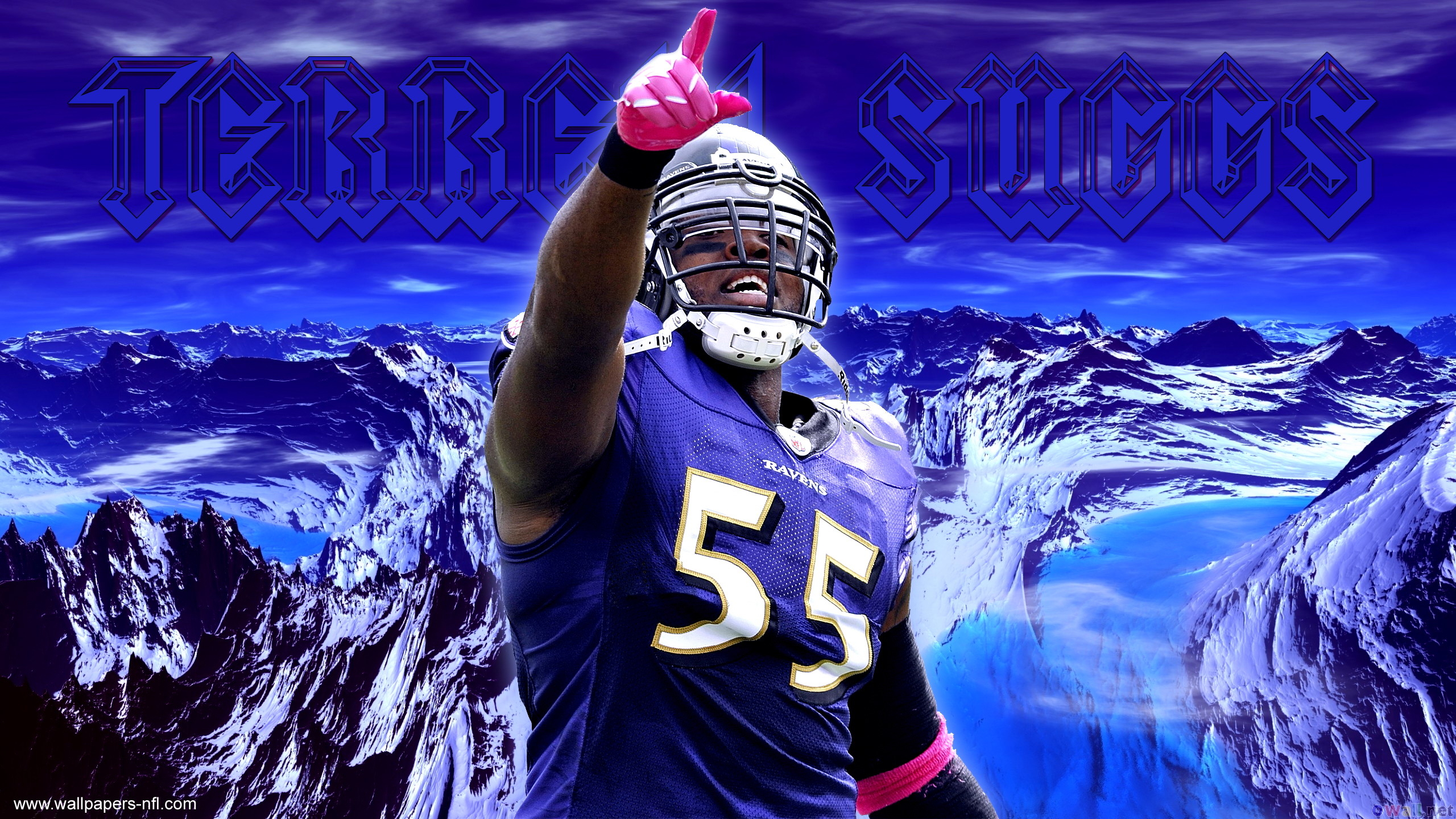 2560x1440 Terrell Suggs Snow Mountain Wallpaper WallpaperNFL.com, Desktop